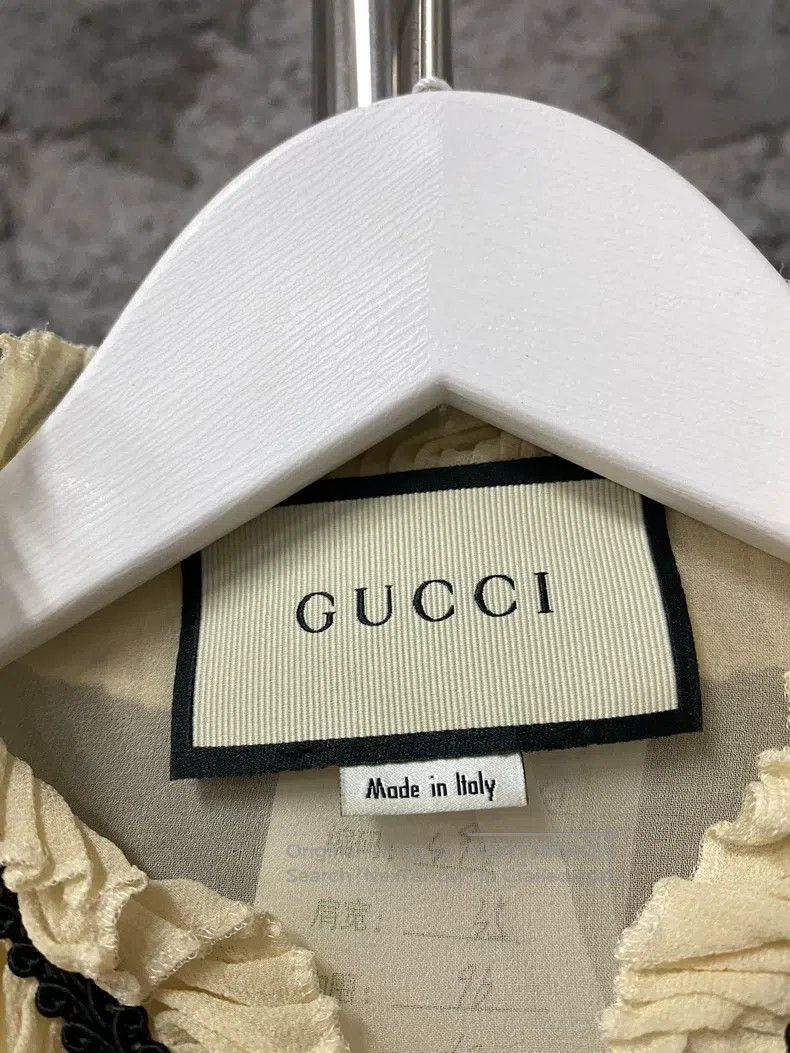 Gucci Gucci Beige lace shirt Size S / US 4 / IT 40 - 6 Thumbnail