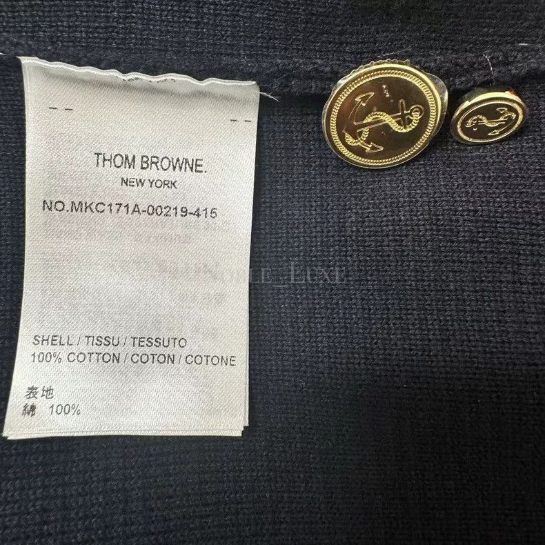 Thom Browne Thom Browne Cotton knit cardigan Size US M / EU 48-50 / 2 - 5 Thumbnail