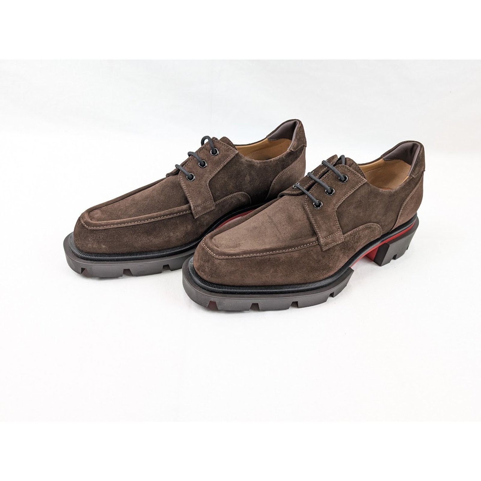 Christian Louboutin o1rshd1 Q:2 / Our Georges L Flat Shoes in Cosme / Brown Size US 10 / EU 43 - 16 Thumbnail