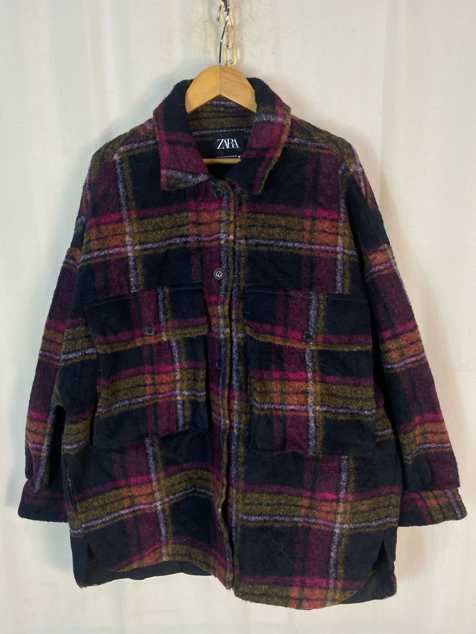 Zara Unisex🔥 Zara button up wool jacket Size L / US 10 / IT 46 - 1 Thumbnail