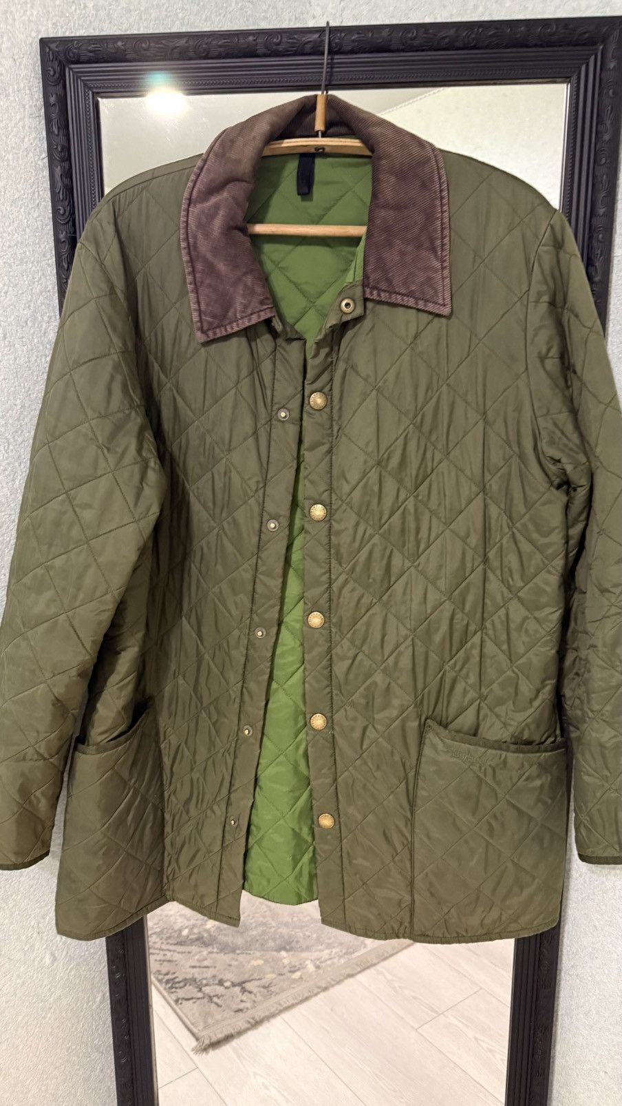 Barbour Barbour Liddesdale Quilted Jacket Olive Green Size M Vintage Size US M / EU 48-50 / 2 - 2 Thumbnail