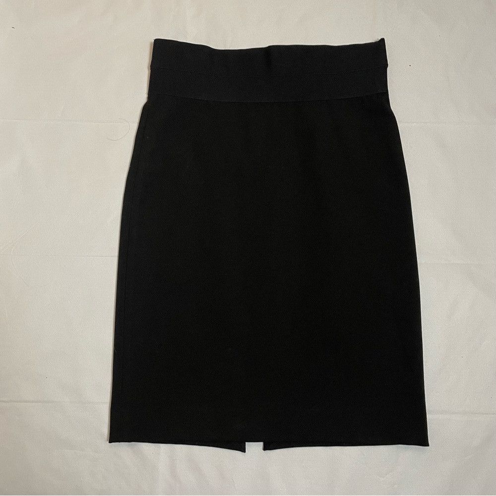 Diane von Furstenberg Diane von Furstenberg Elsa Woven Pencil Black Skirt Size 12 Size 34" / US 12 / IT 48 - 4 Thumbnail