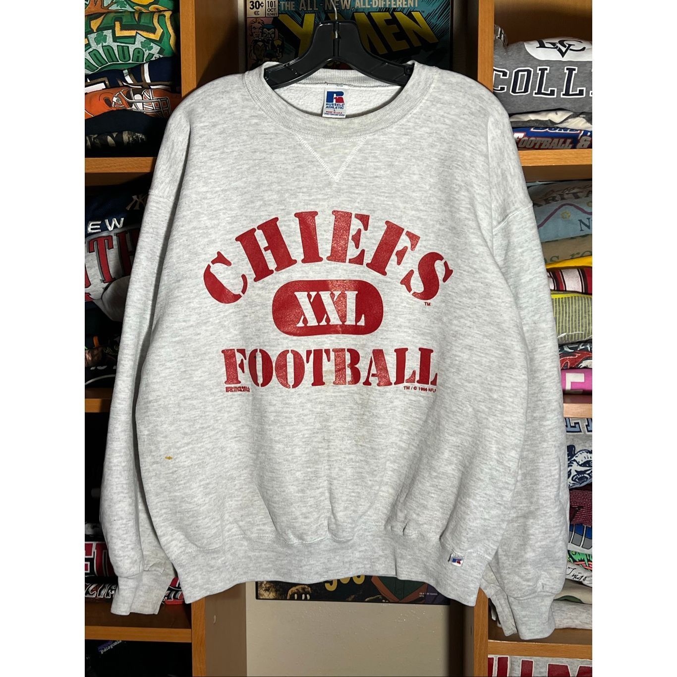 Russell Athletic Vintage 90s Russell Athletic NFL Kansas City Chiefs Sweater Size US L / EU 52-54 / 3 - 1 Thumbnail