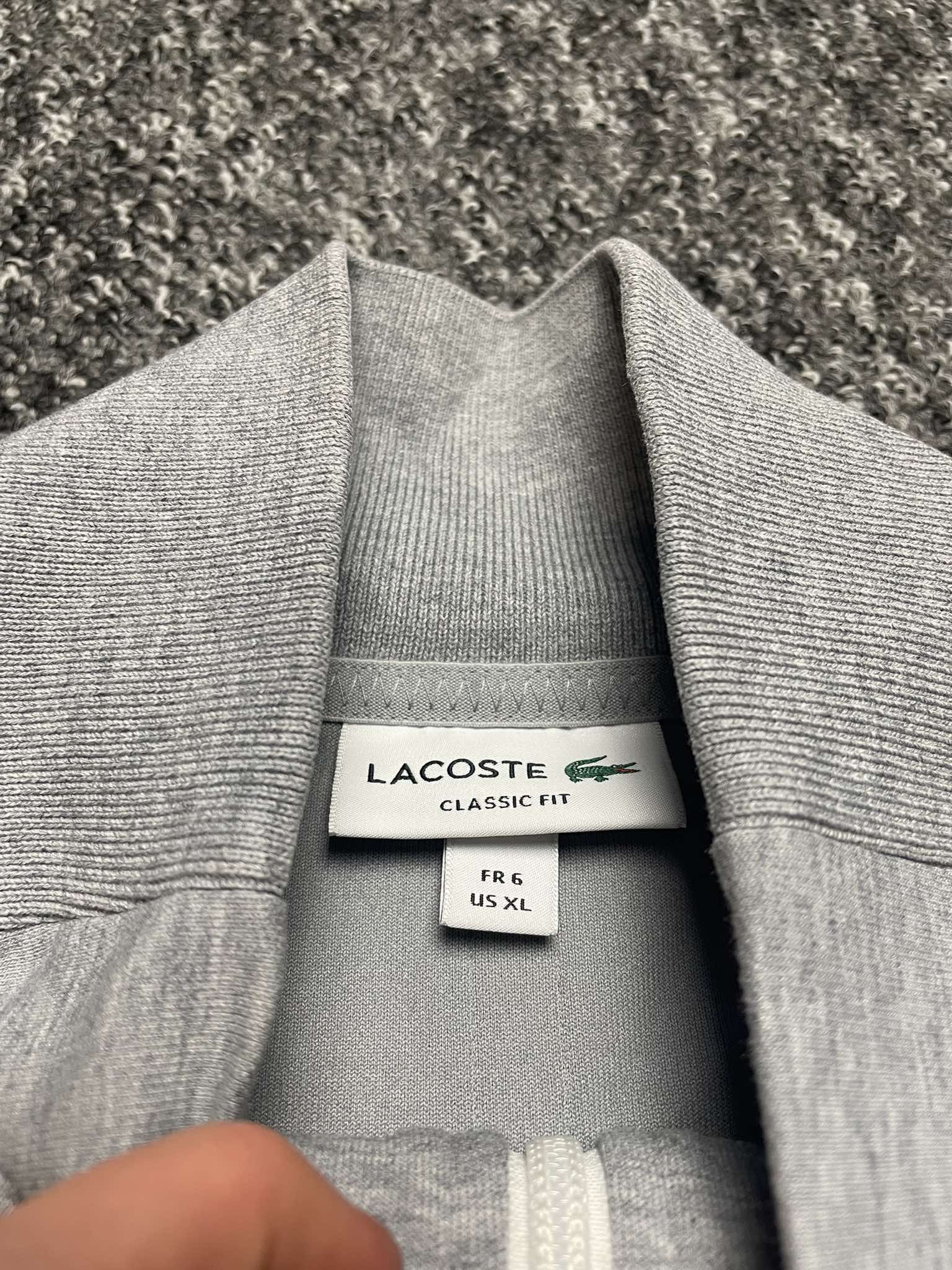 Lacoste × Vintage Lacoste Tracksuit zip-up sweatshirt White logo swoosh y2k Size US XL / EU 56 / 4 - 9 Thumbnail