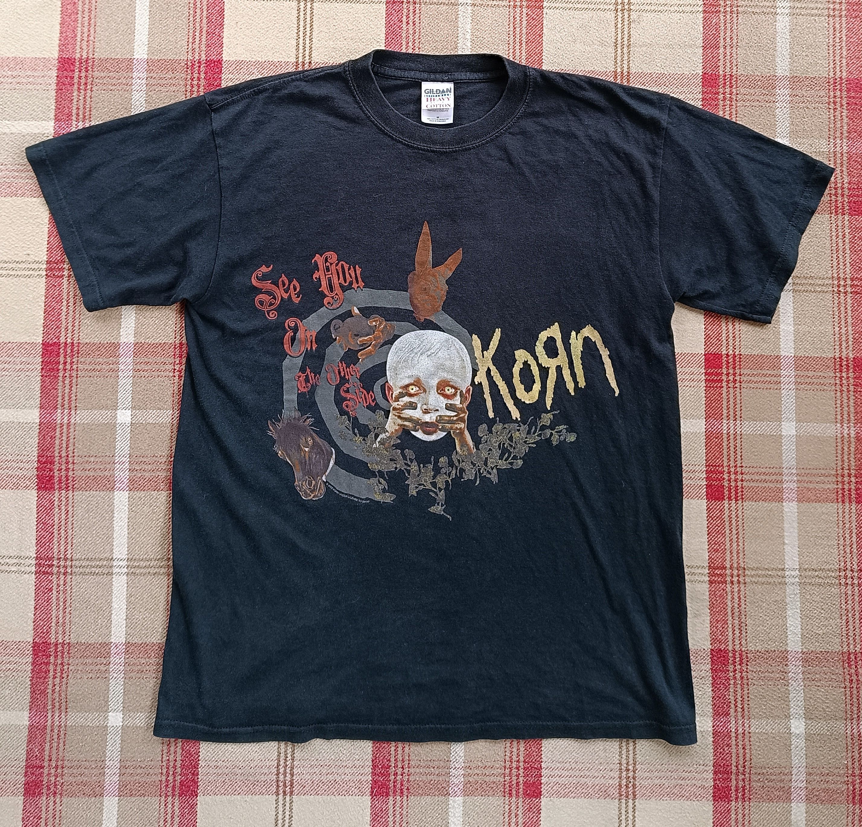 Band Tees × Gildan × Vintage Vintage Korn 2005 See You On The Other Side Shirt Rare Print Size US M / EU 48-50 / 2 - 3 Thumbnail