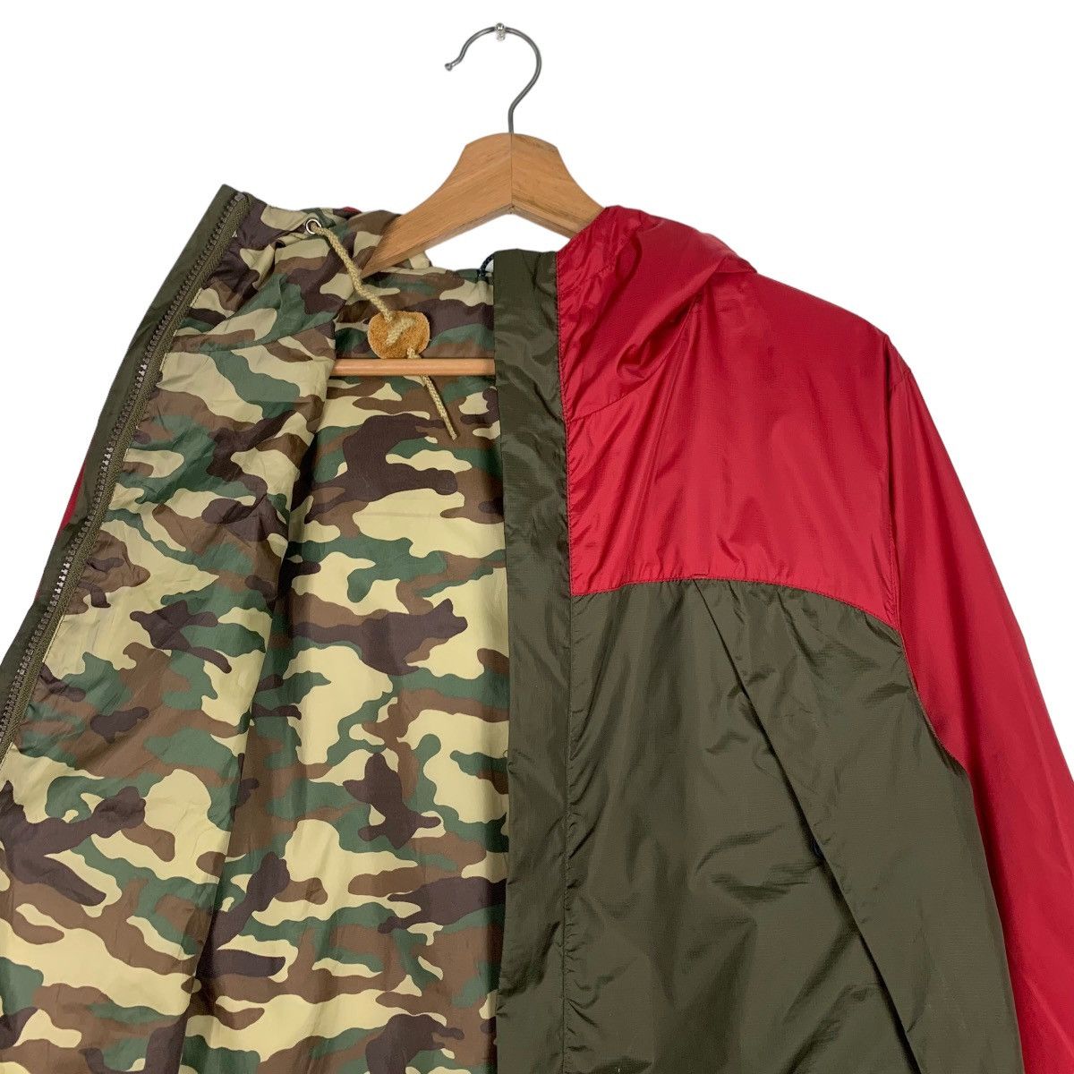 Japanese Brand STONEHEAD Colorblock Camo Lined Hoodie Jacket #0900-C40 Size US M / EU 48-50 / 2 - 12 Thumbnail