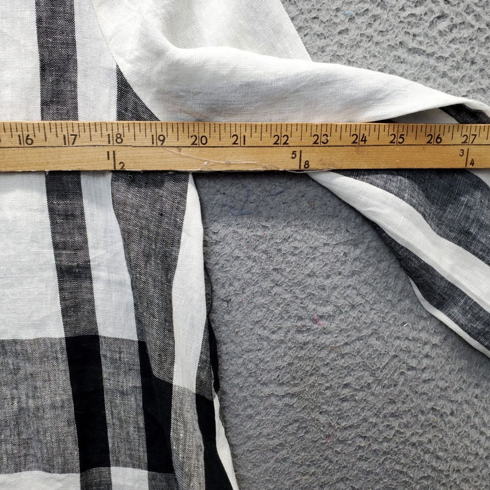 Vintage Beau Jours Tunic Shirt Womens M Multi Plaid High Low Cuff Slit Collar Button Up - Comfortable Size M / US 6-8 / IT 42-44 - 3 Thumbnail