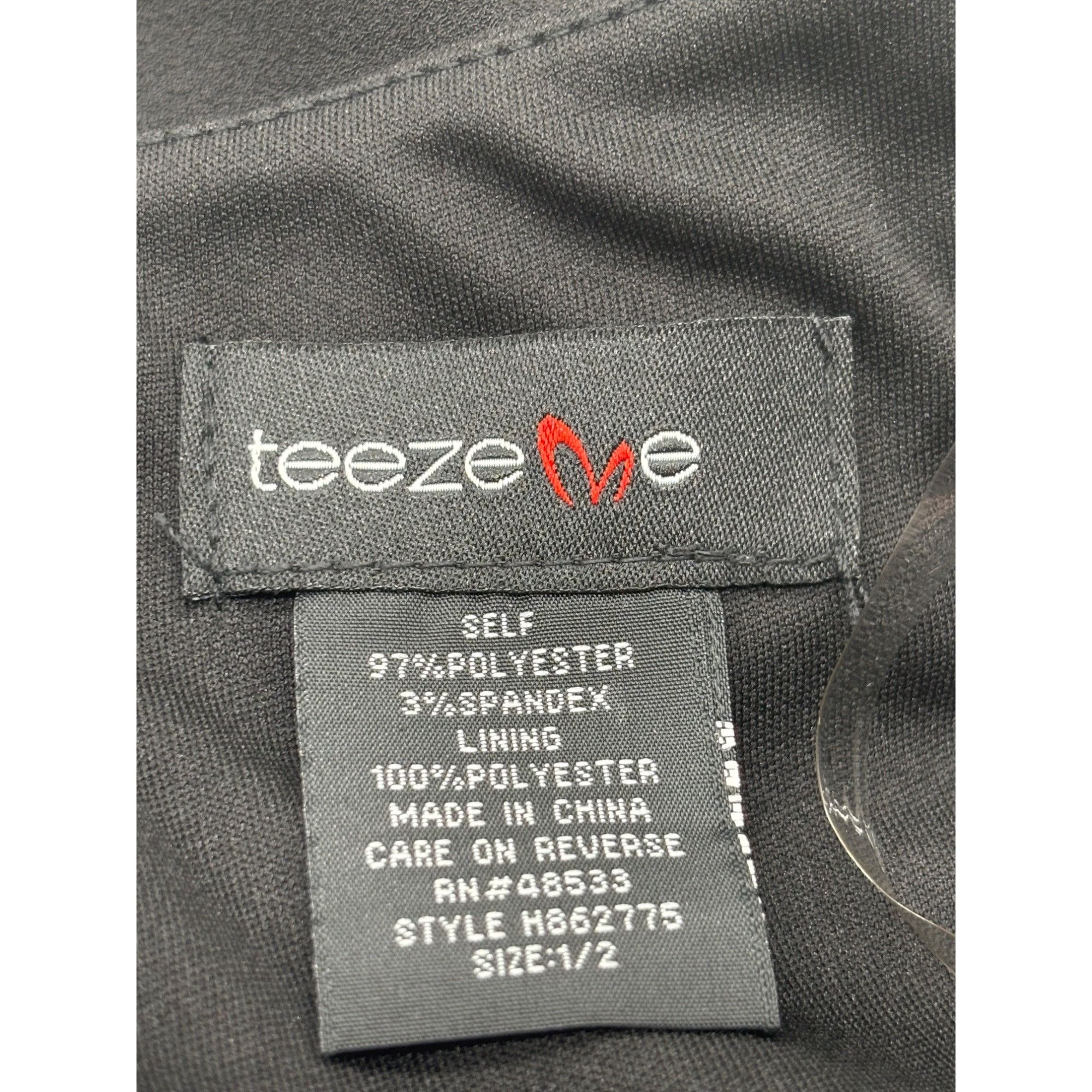 Other Teeze Me Juniors' Off-The-Shoulder Party Dress, Black, Sz. 1 Size ONE SIZE - 7 Thumbnail