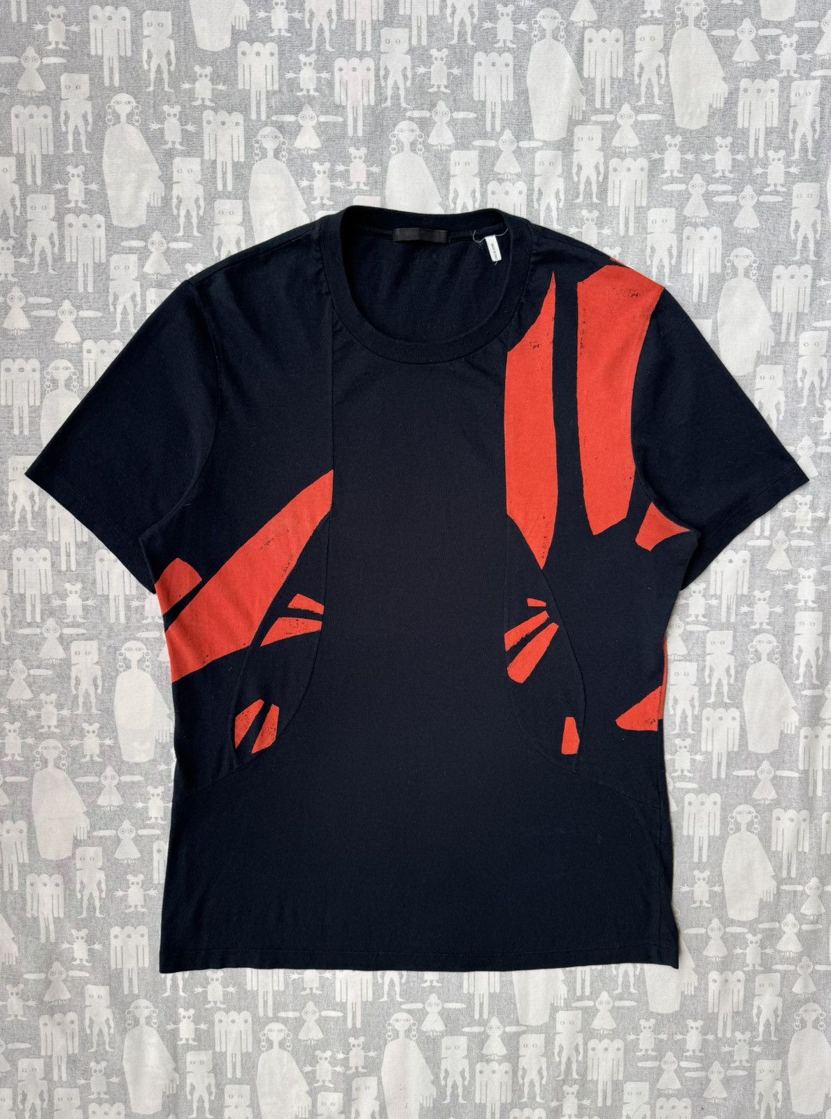 Helmut Lang Helmut Lang SS03 Abstract Printed T-Shirt Size US M / EU 48-50 / 2 - 1 Thumbnail