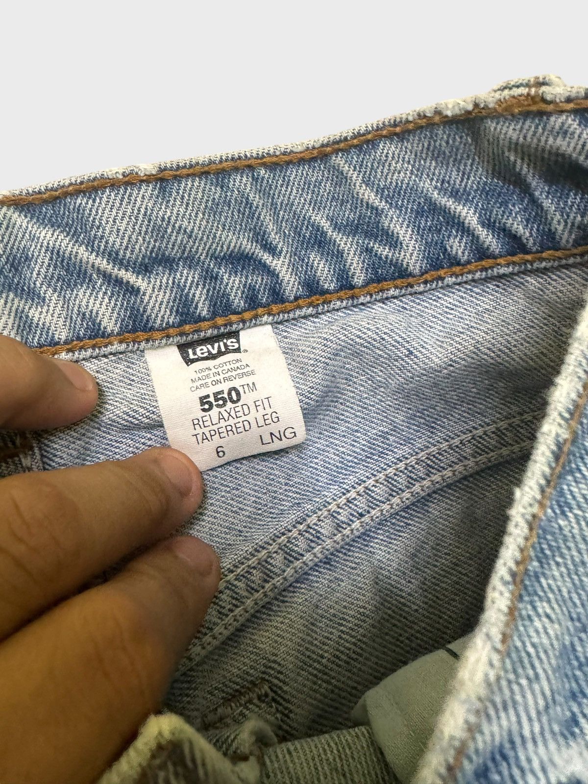 Levi's × Levi's Vintage Clothing × Vintage Vintage 90s Levi's 550 Relaxed Fit Alter Jeans Size US 26 / EU 42 - 10 Thumbnail