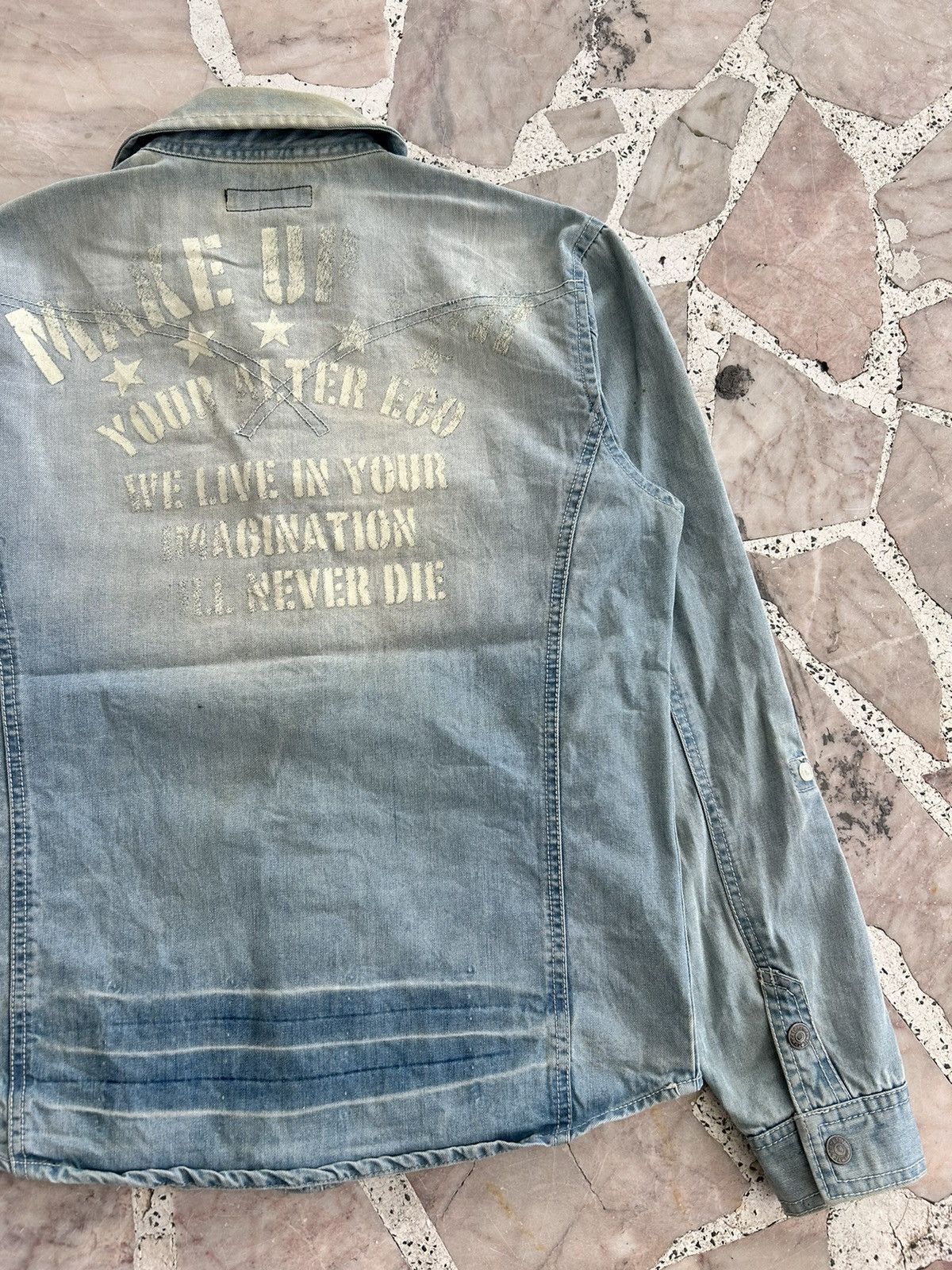 In The Attic In The Attic Homme Backhit Denim Shirt Size US S / EU 44-46 / 1 - 12 Thumbnail