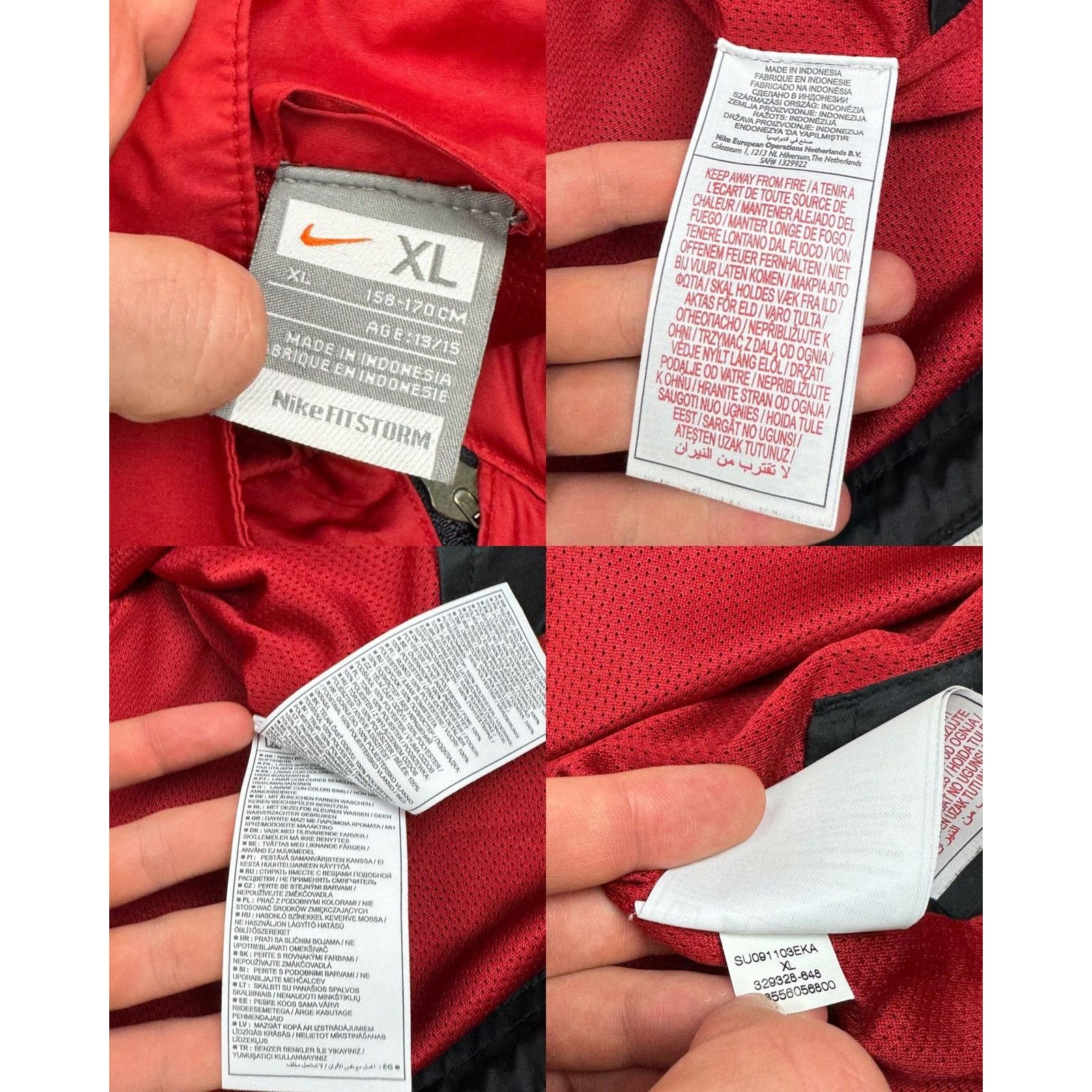 Nike Nike Fit Storm Men Full Zip Manchester United F.C. Jacket Size US M / EU 48-50 / 2 - 2 Thumbnail
