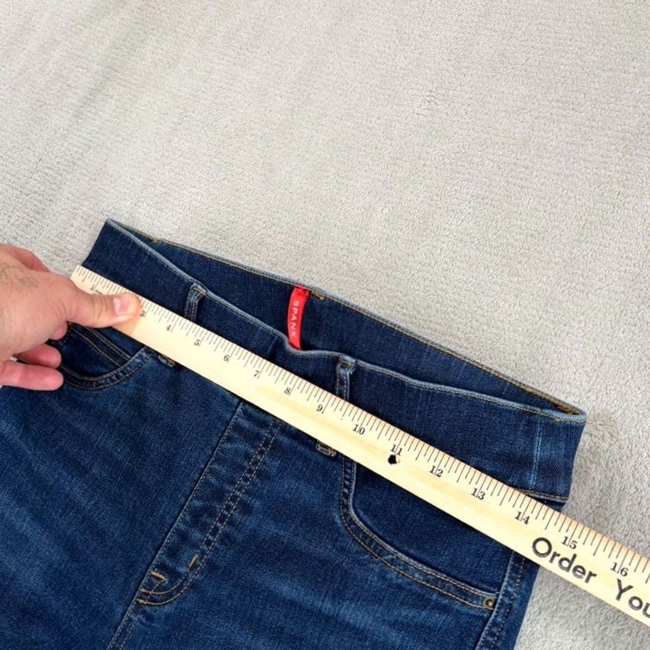 Spanx Spanx Shape Every Wear High Rise Pull On Flare Jeans Women S Blue Midnight Stretch Denim 34in Inseam Regular Size S Size 28" / US 6 / IT 42 - 5 Thumbnail