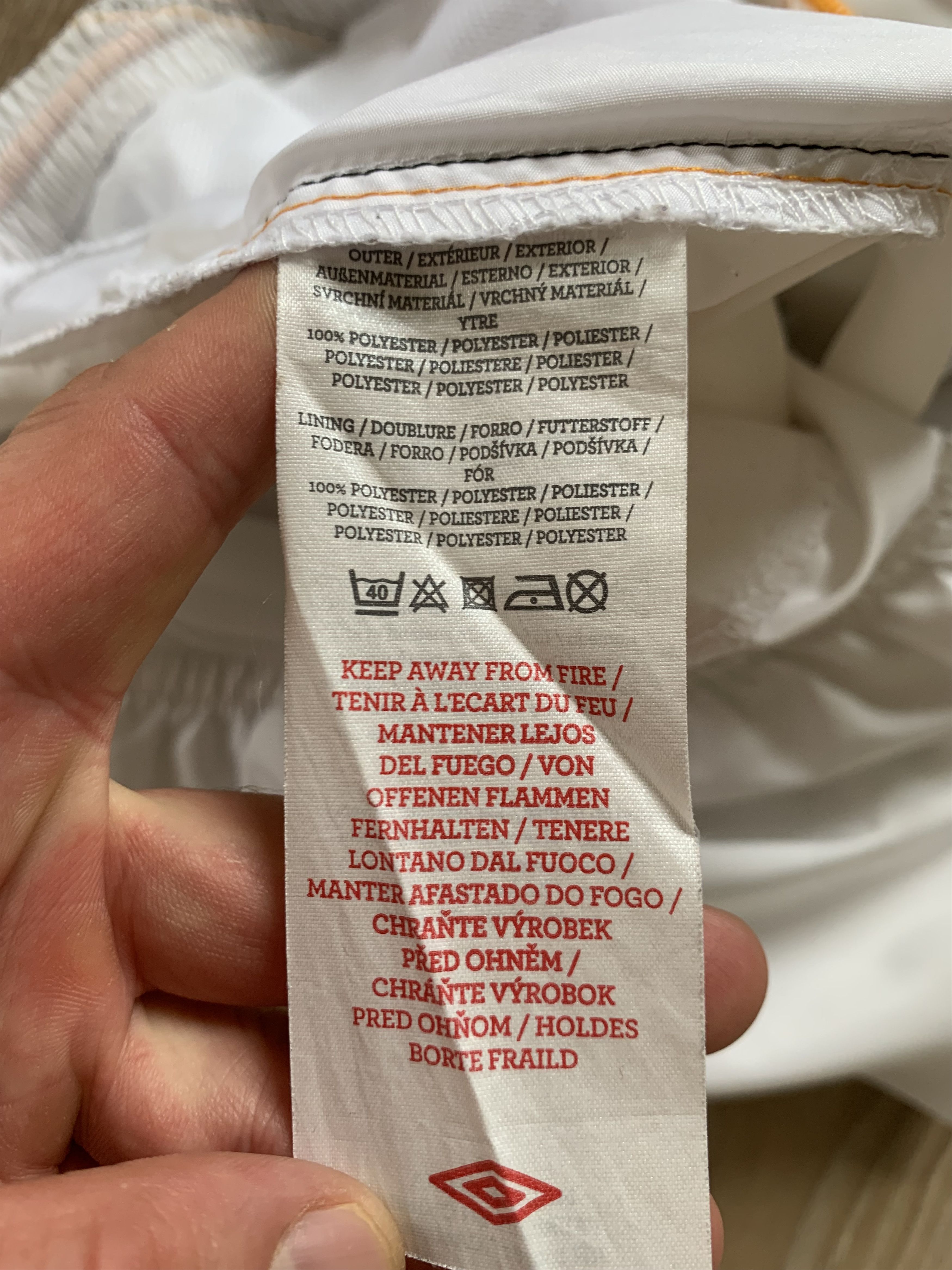 Umbro Umbro White Sport Training Shorts Size US 32 / EU 48 - 7 Thumbnail