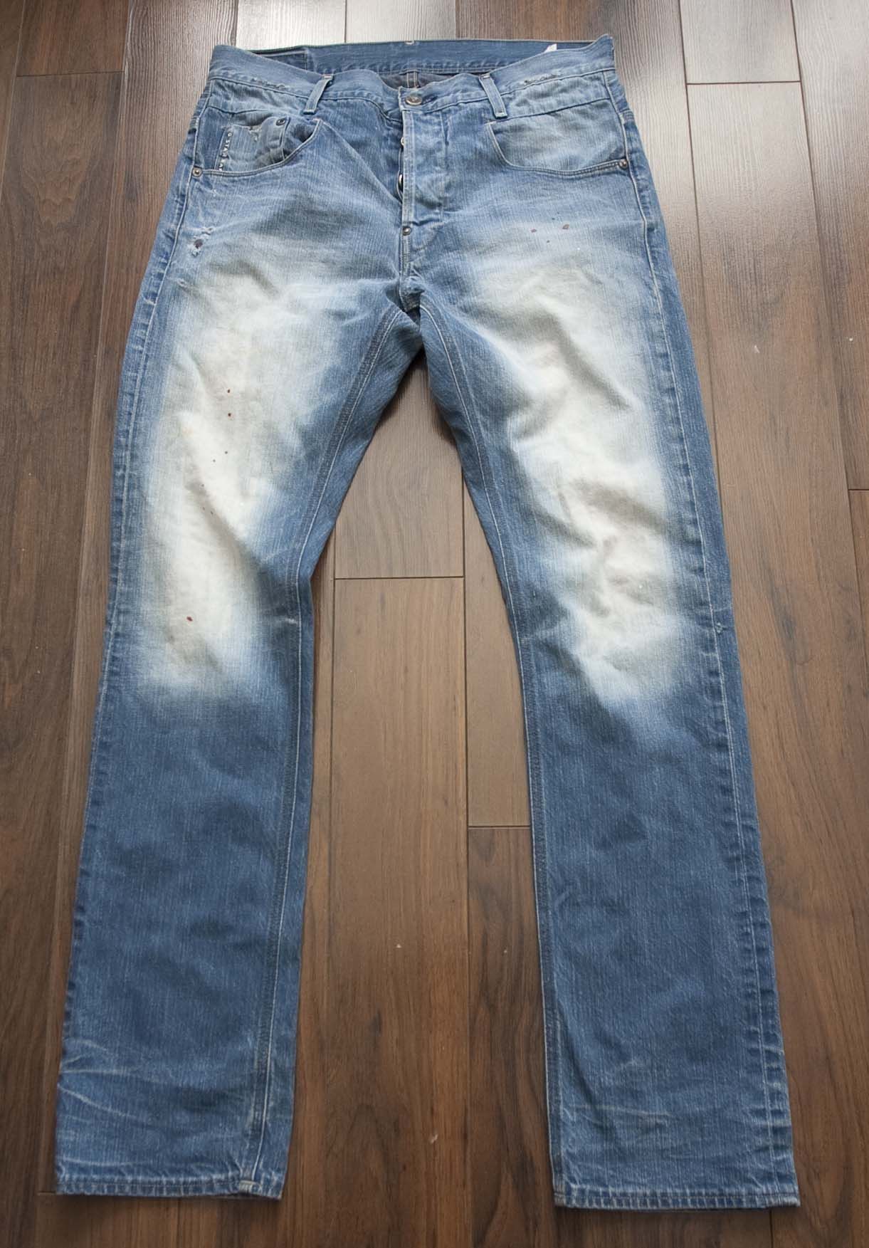 G-Star G Star Jeans Size 33x32.5 Distressed Blue New Radar Slim Size US 33 - 1 Thumbnail