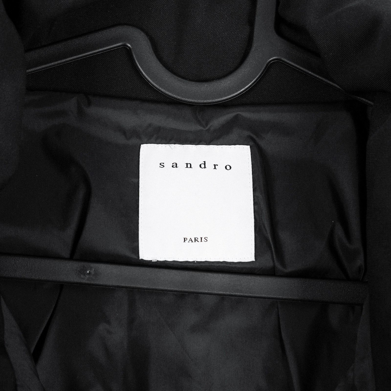 Sandro Sandro Paris Matte Black Sleeve Logo Down Puffer Jacket Size US XL / EU 56 / 4 - 5 Thumbnail