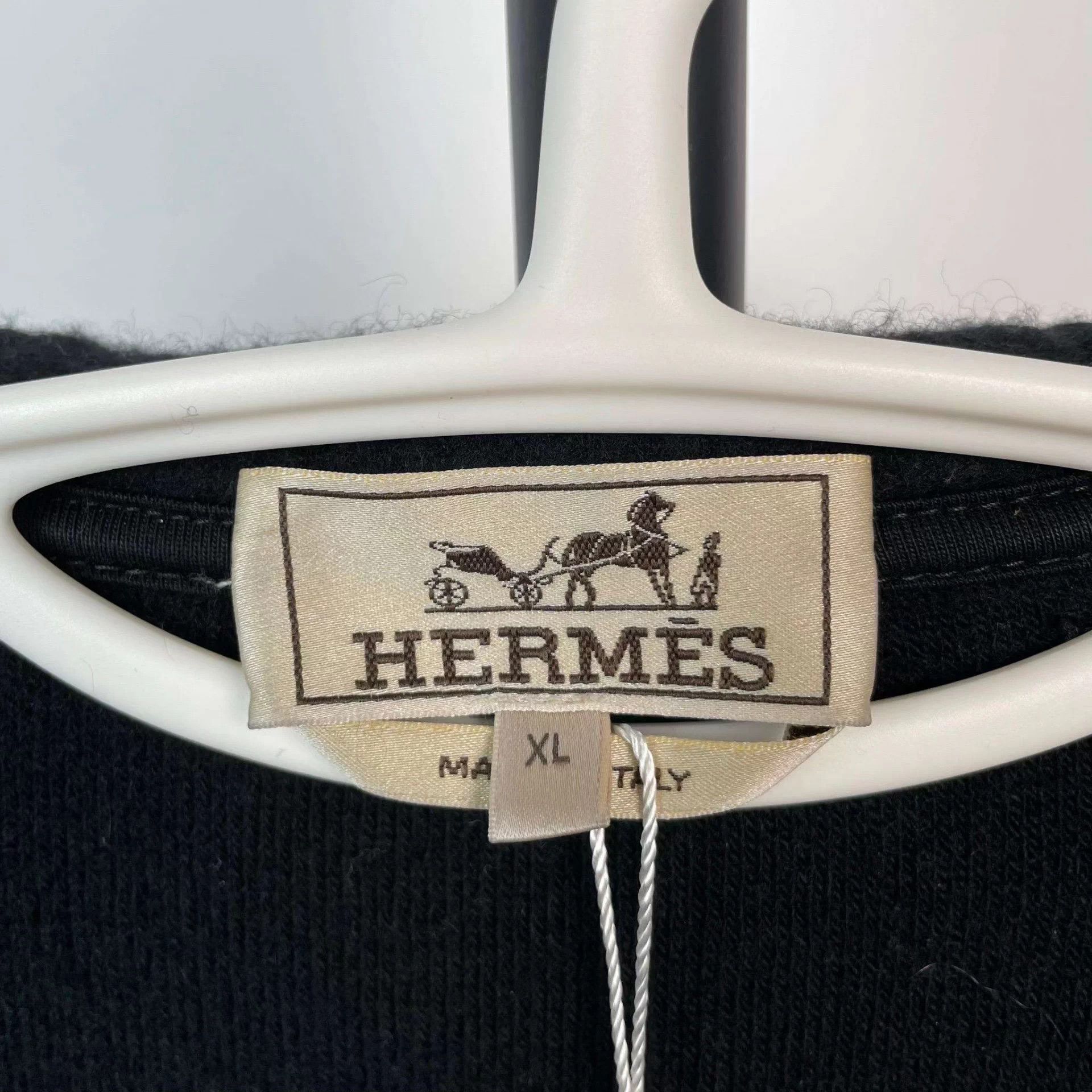Hermes Hermès Wool Coat XL Black Size US XL / EU 56 / 4 - 3 Thumbnail