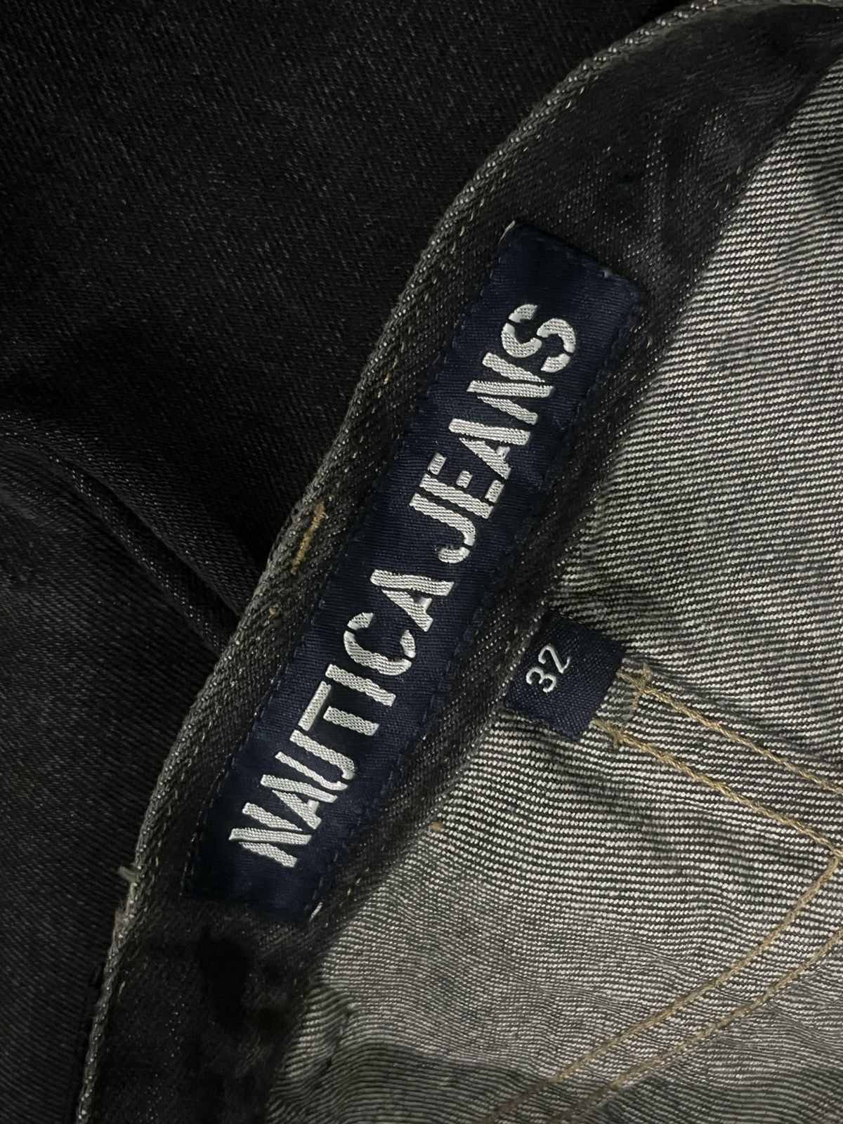 Le Grande Bleu (L.G.B.) × Nautica ⚡️Baggy⚡️Sick Nautica Grunge Style Distressed Frayed Leg Jeans Size US 32 / EU 48 - 13 Thumbnail