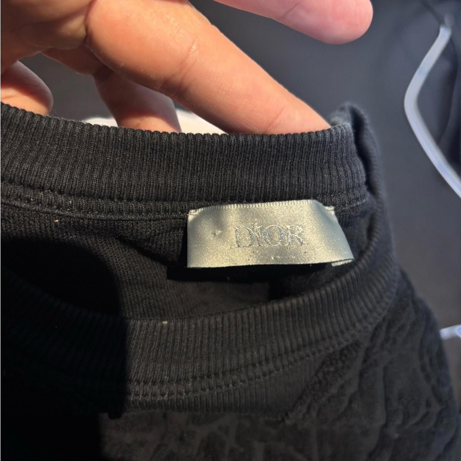Dior Men's Black Textured Shirt Size US S / EU 44-46 / 1 - 4 Thumbnail