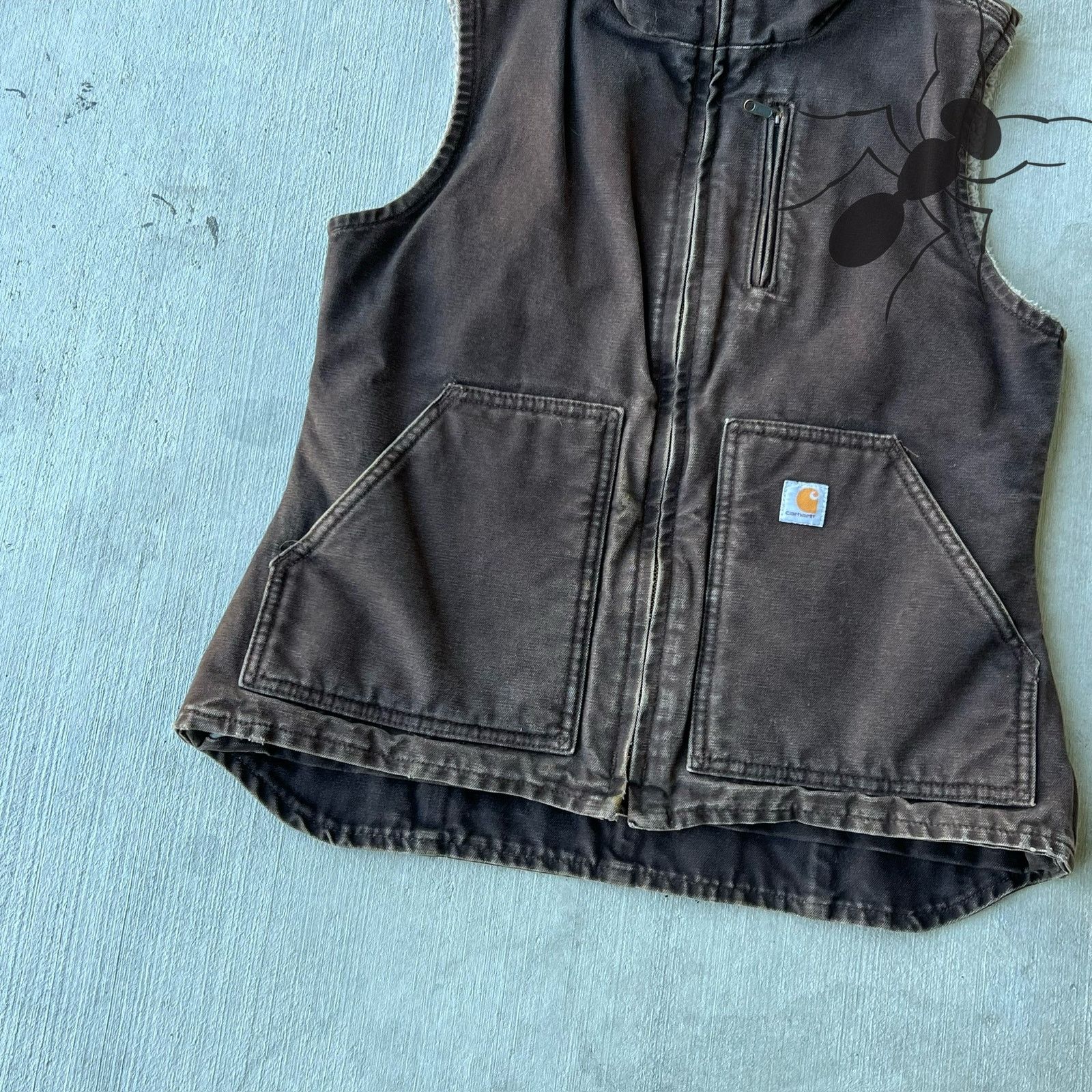 Carhartt × Vintage Carhartt WOMENS V001 brown work wear vest Size US S / EU 44-46 / 1 - 3 Thumbnail