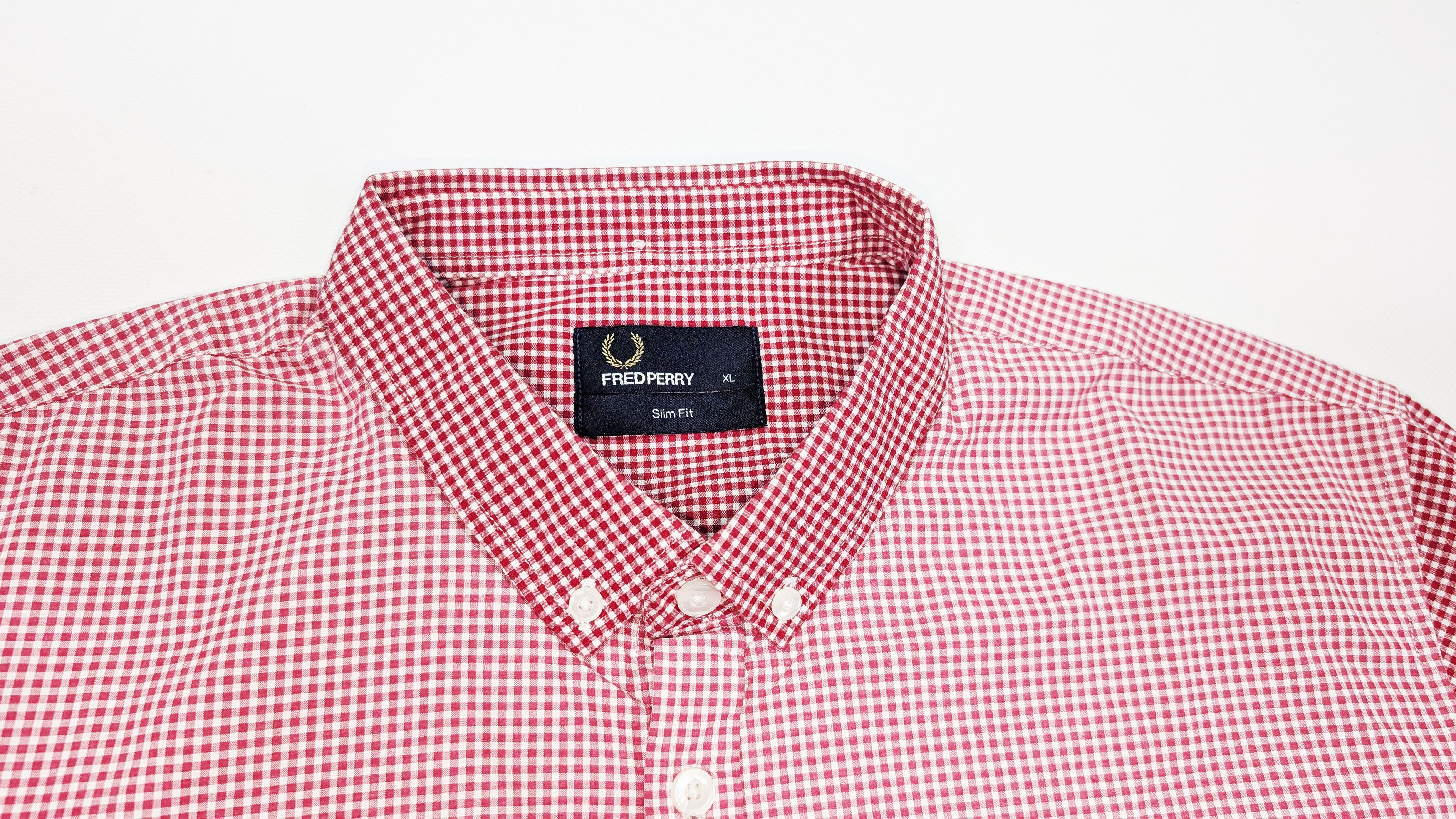 Fred Perry Fred Perry Checkered Long Sleeve Cotton Shirt Size XL Size US XL / EU 56 / 4 - 4 Thumbnail