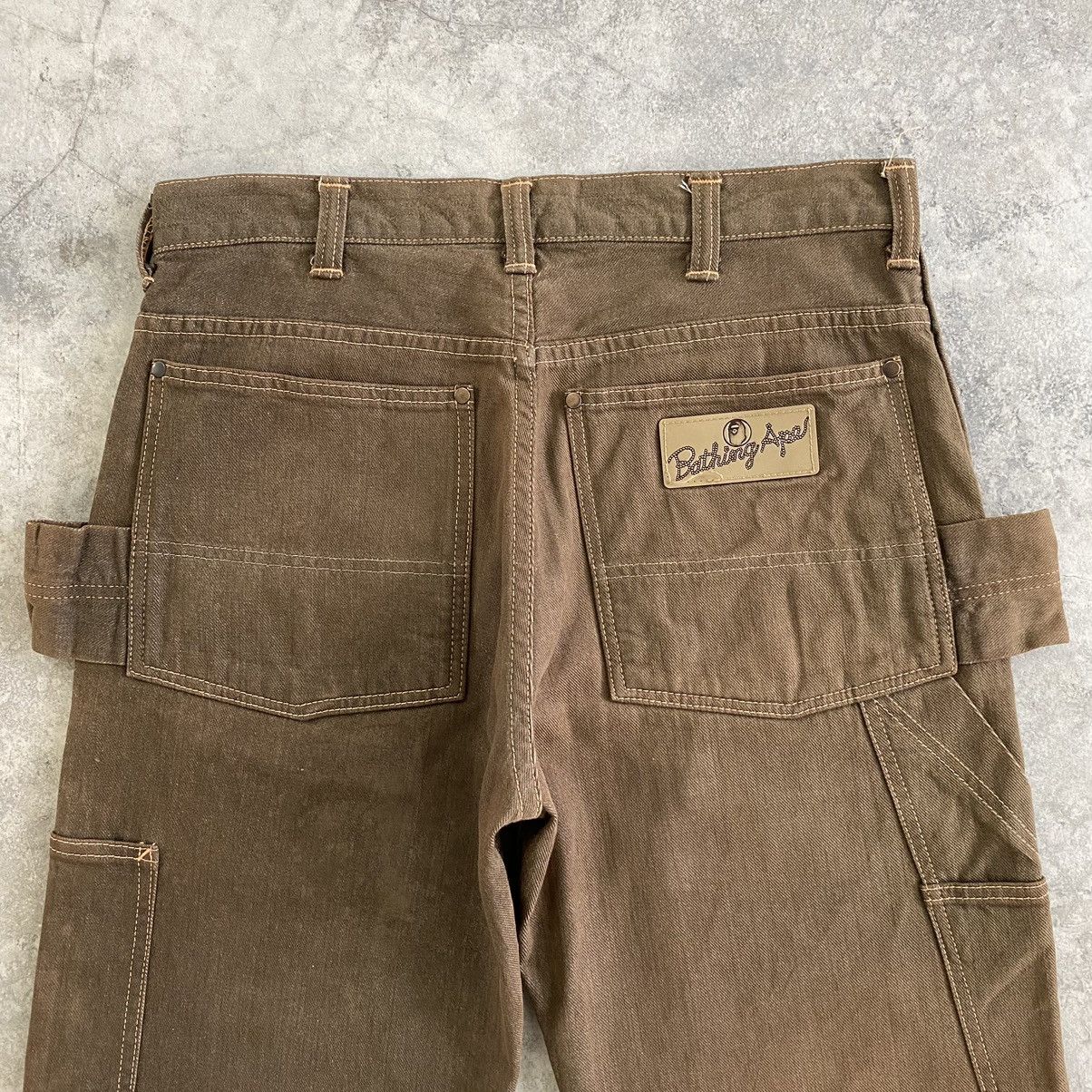 Bape × Vintage Double Knee Denim Size US 31 - 17 Thumbnail