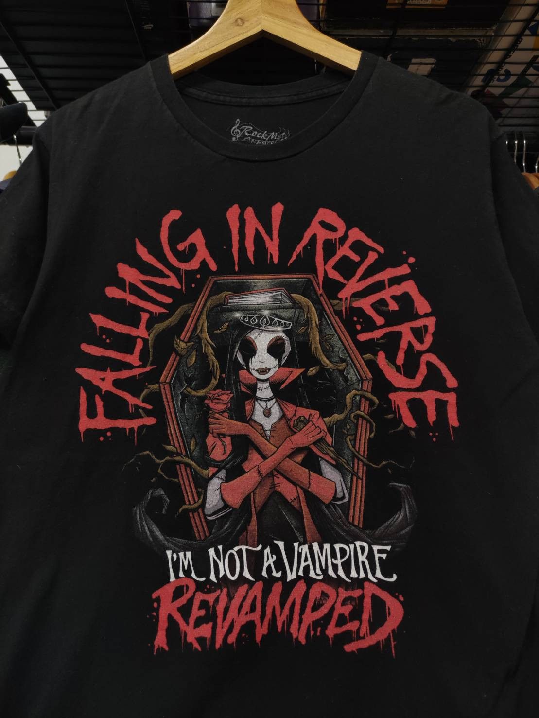 Band Tees Falling In Reverse Band " I'm Not A Vampire Revamped " Size US M / EU 48-50 / 2 - 1 Thumbnail