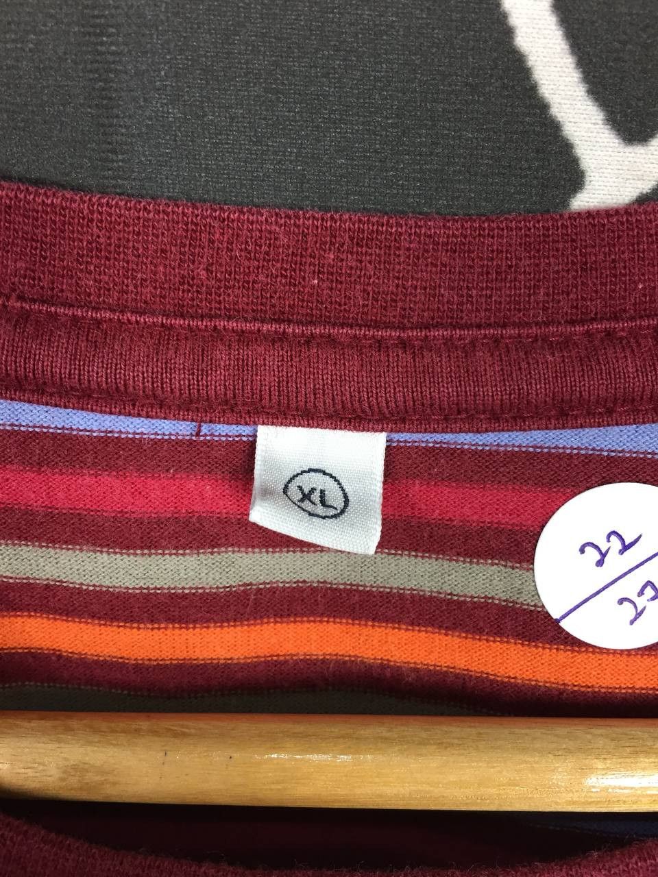Japanese Brand × Uniqlo Uniqlo Multicolor Striped Grunge Style Tee Size US XL / EU 56 / 4 - 8 Thumbnail