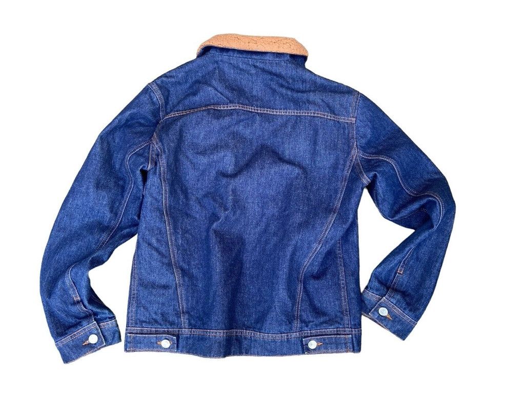 Zara Denim Stuff Blue Dark Wash Button Up Long Sleeve Jacket Size US M / EU 48-50 / 2 - 3 Thumbnail