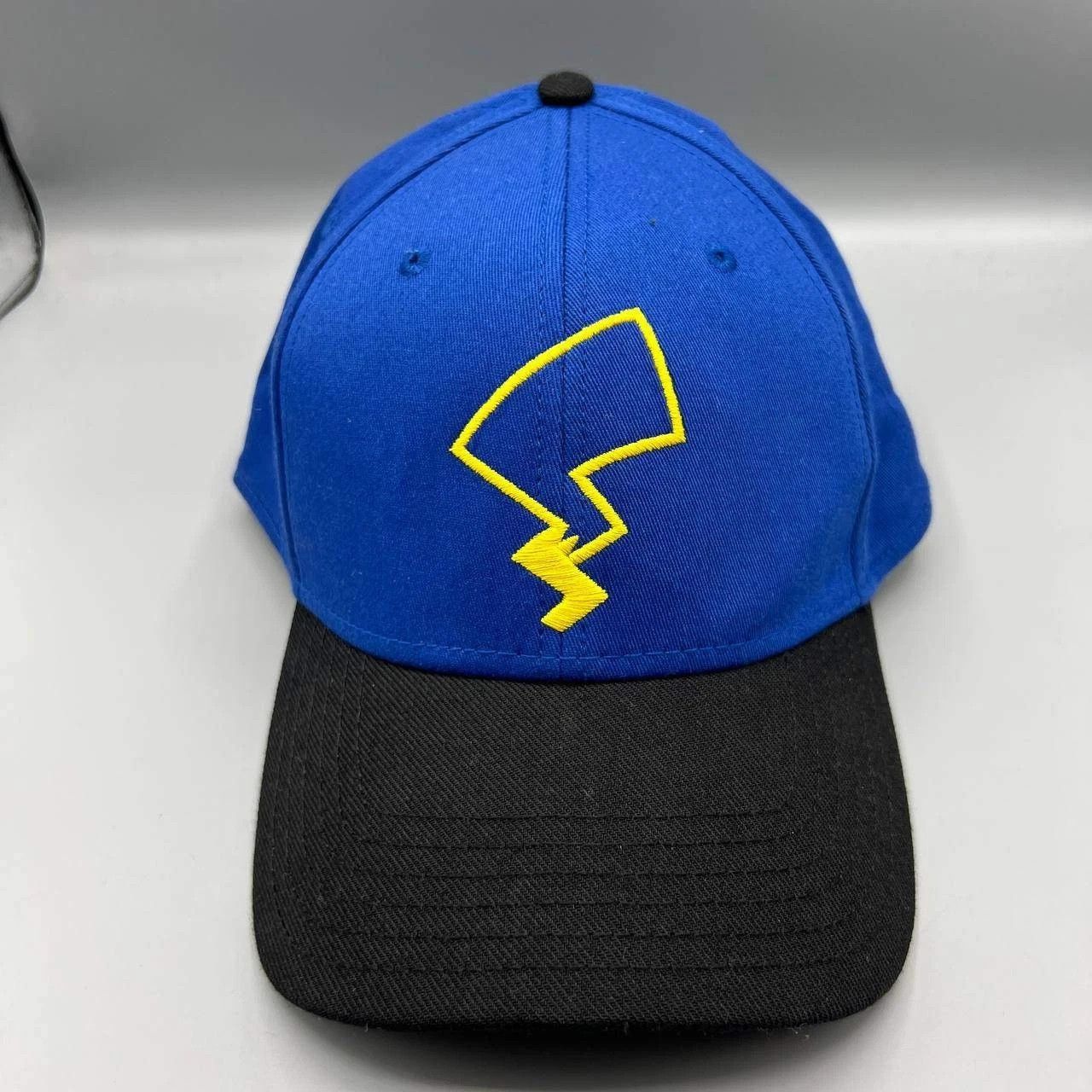 Pokemon Pikachu Hat Men Blue Black Embroidered Pokemon Snap Back Cap Size ONE SIZE - 1 Thumbnail
