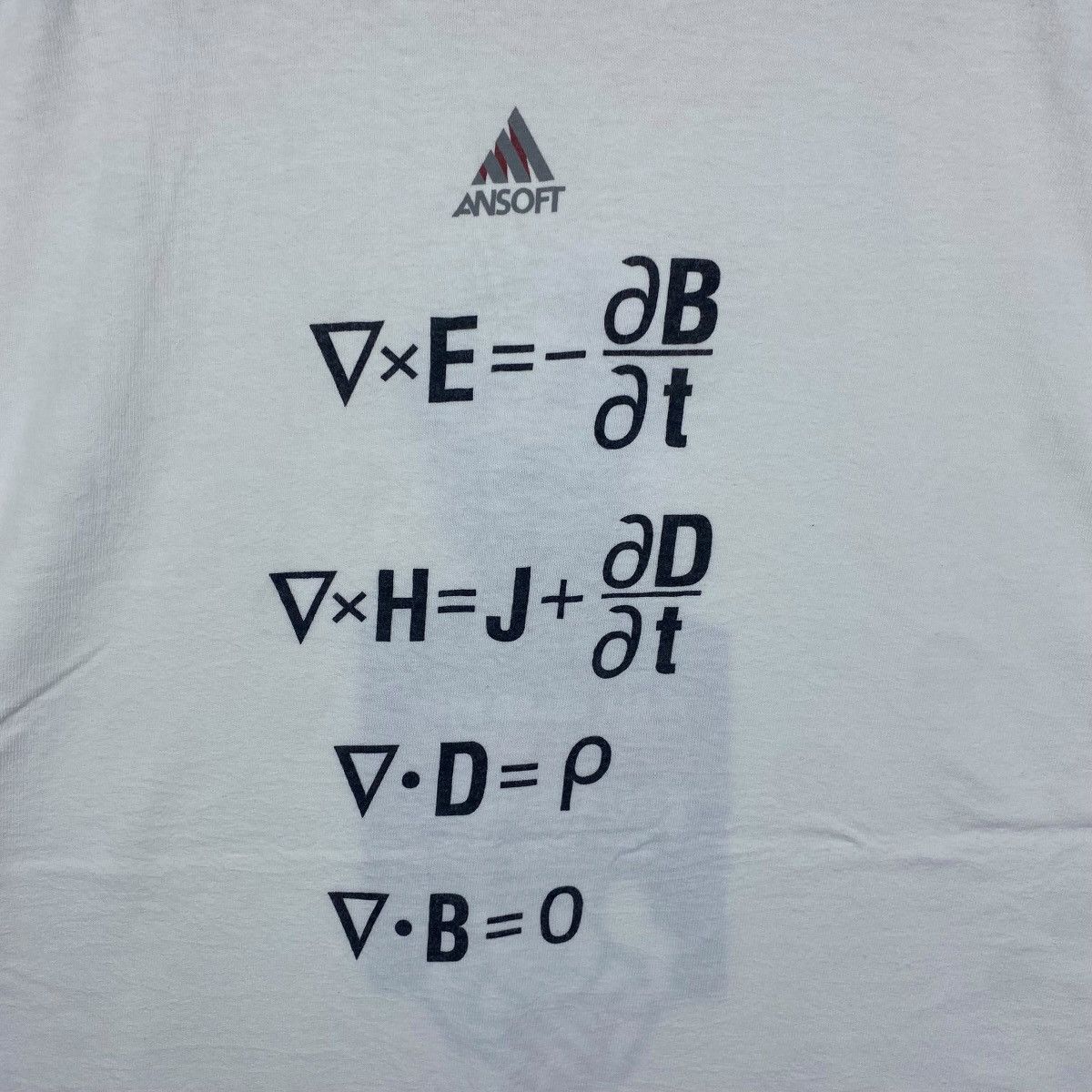 Vintage Vintage 90's ANSOFT Maxwell's Equations Graphic Tee Shirt Size US L / EU 52-54 / 3 - 5 Thumbnail