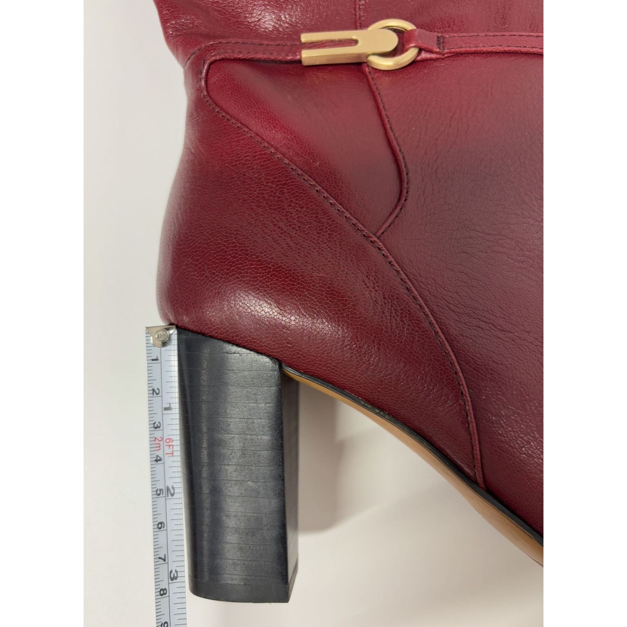 Franco Sarto FRANCO SARTO / L-Palermo / Burgundy / Leather / Tall Boots W Size US 9 / IT 39 - 7 Thumbnail