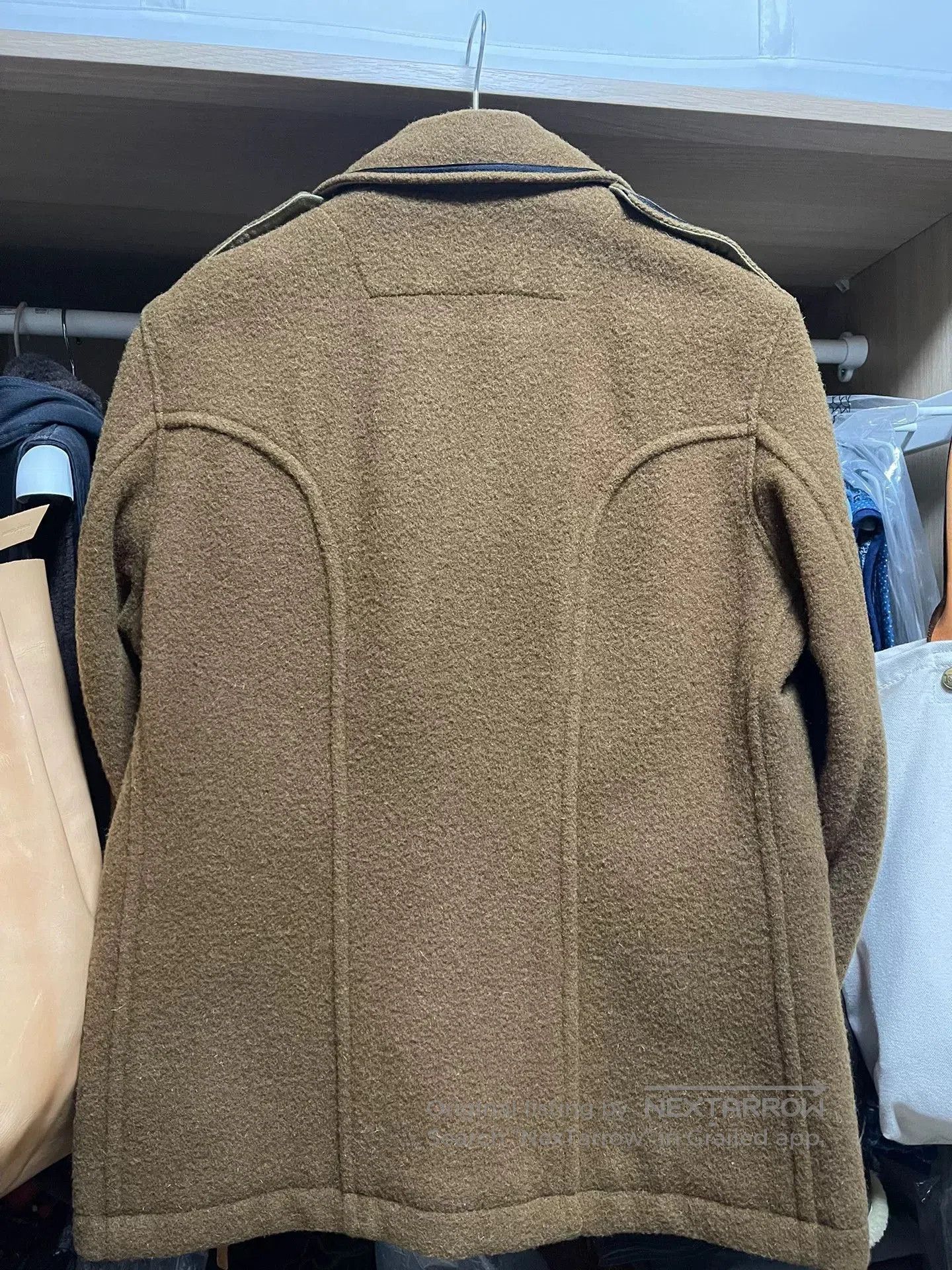 Japanese Brand khaki seaman's deck coat "san pablo". Size US S / EU 44-46 / 1 - 7 Thumbnail