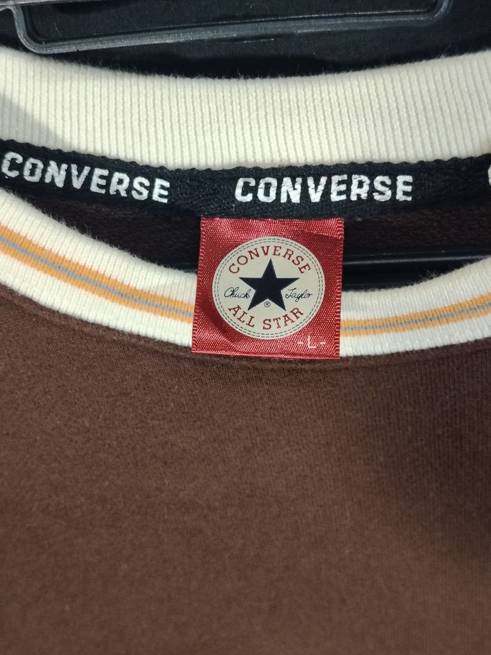 Converse JAPAN EXCLUSIVE Converse | Rib Line Sweatshirt - Brown Size US L / EU 52-54 / 3 - 5 Thumbnail