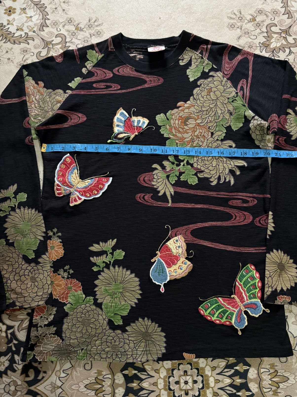 Designer × Vintage Vintage Sukajan Japanese Clasic Scrip Long Sleeve Tee Size US M / EU 48-50 / 2 - 14 Thumbnail