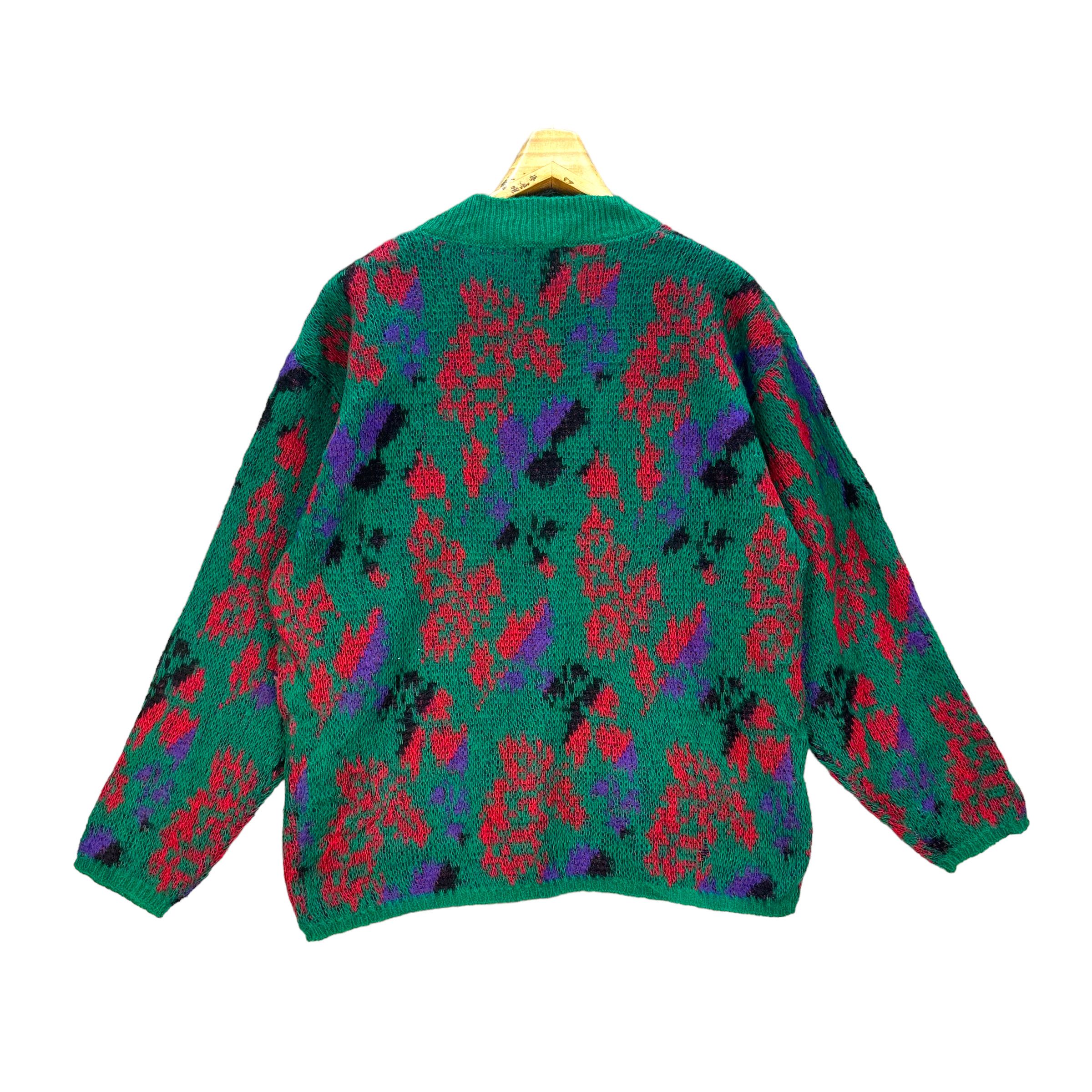 Benetton VINTAGE BENETTON PRINTED KNIT SWEATER #8045-198 Size US M / EU 48-50 / 2 - 7 Thumbnail