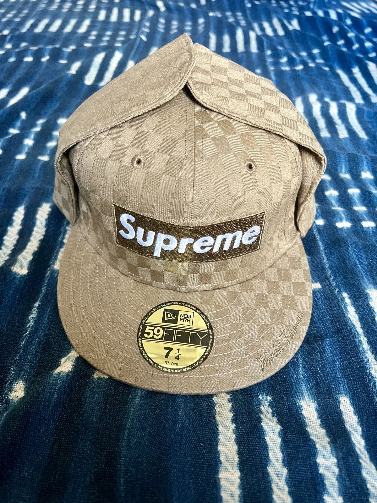 New Era × Supreme supreme brushed wool box logo new era cap (camel