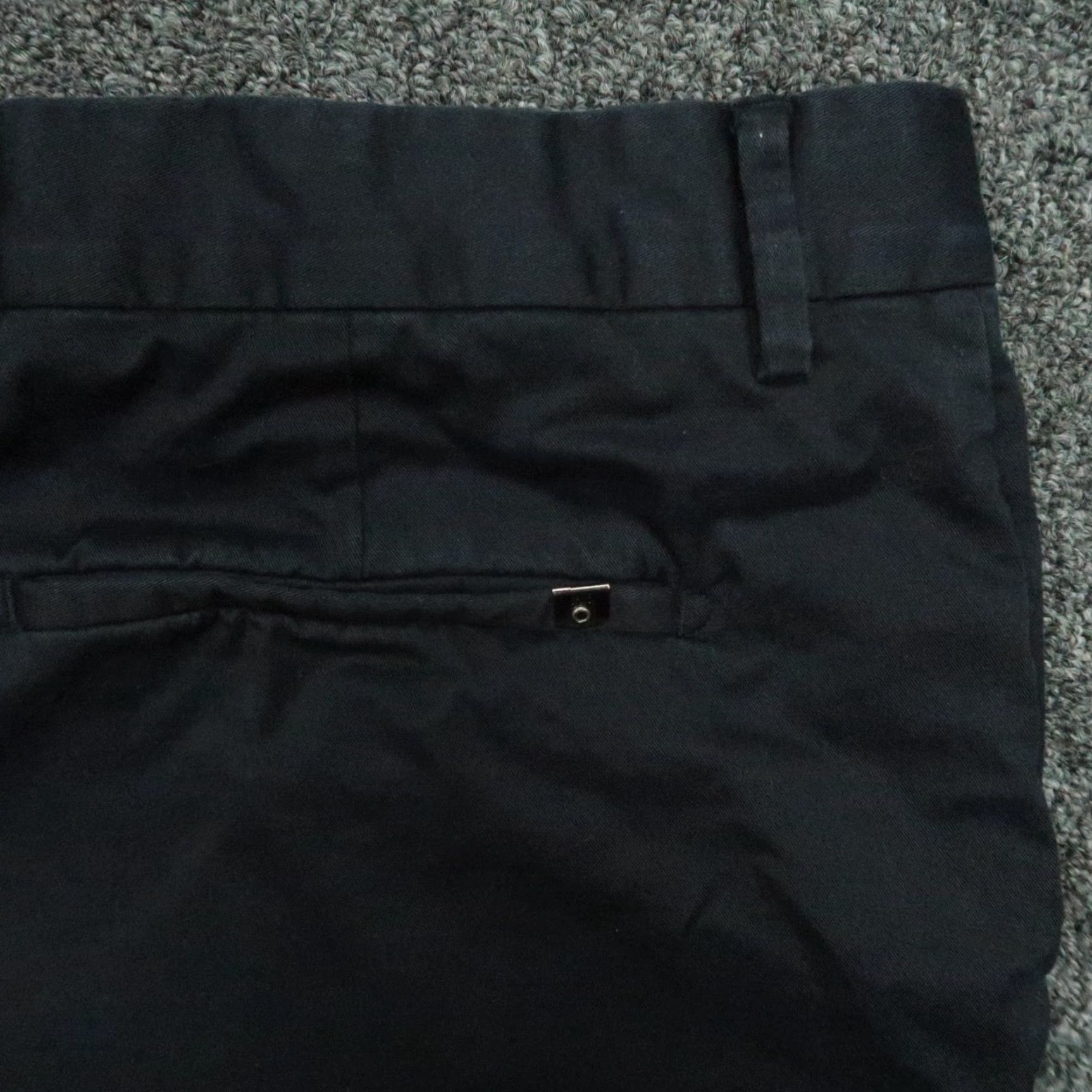 Spoke Chino Pants Mens 37x30 Blue Regular Fit Casual Trousers