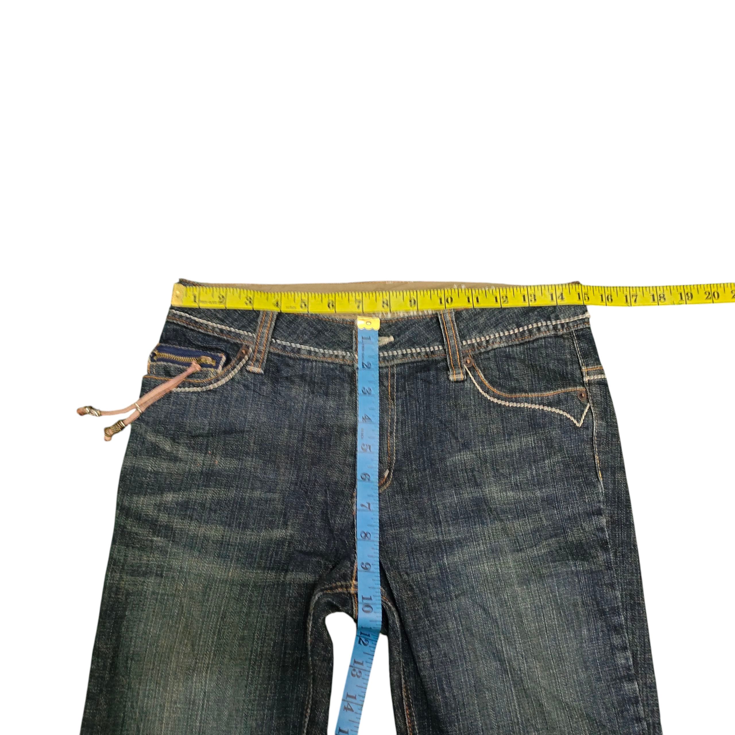 If Six Was Nine Flare Jeans Alpha Cubic Tribal Embroider Distress Bootcut Size US 30 / EU 46 - 15 Thumbnail
