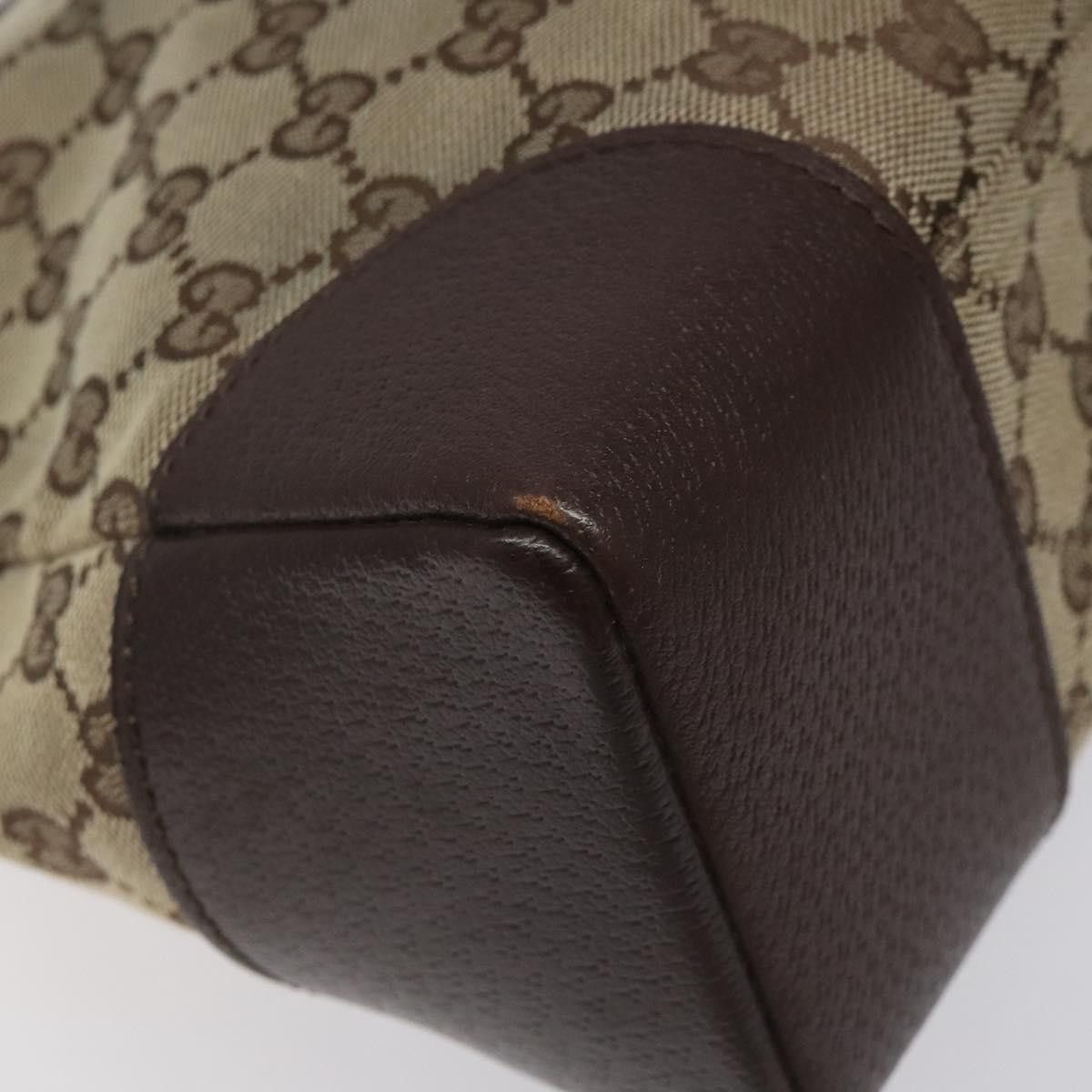 Gucci GUCCI GG Canvas Shoulder Bag Beige Silver Size ONE SIZE - 13 Thumbnail
