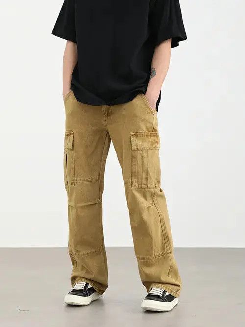Jean baggy distressed faded cargo jeans Size US 30 / EU 46 - 7 Thumbnail