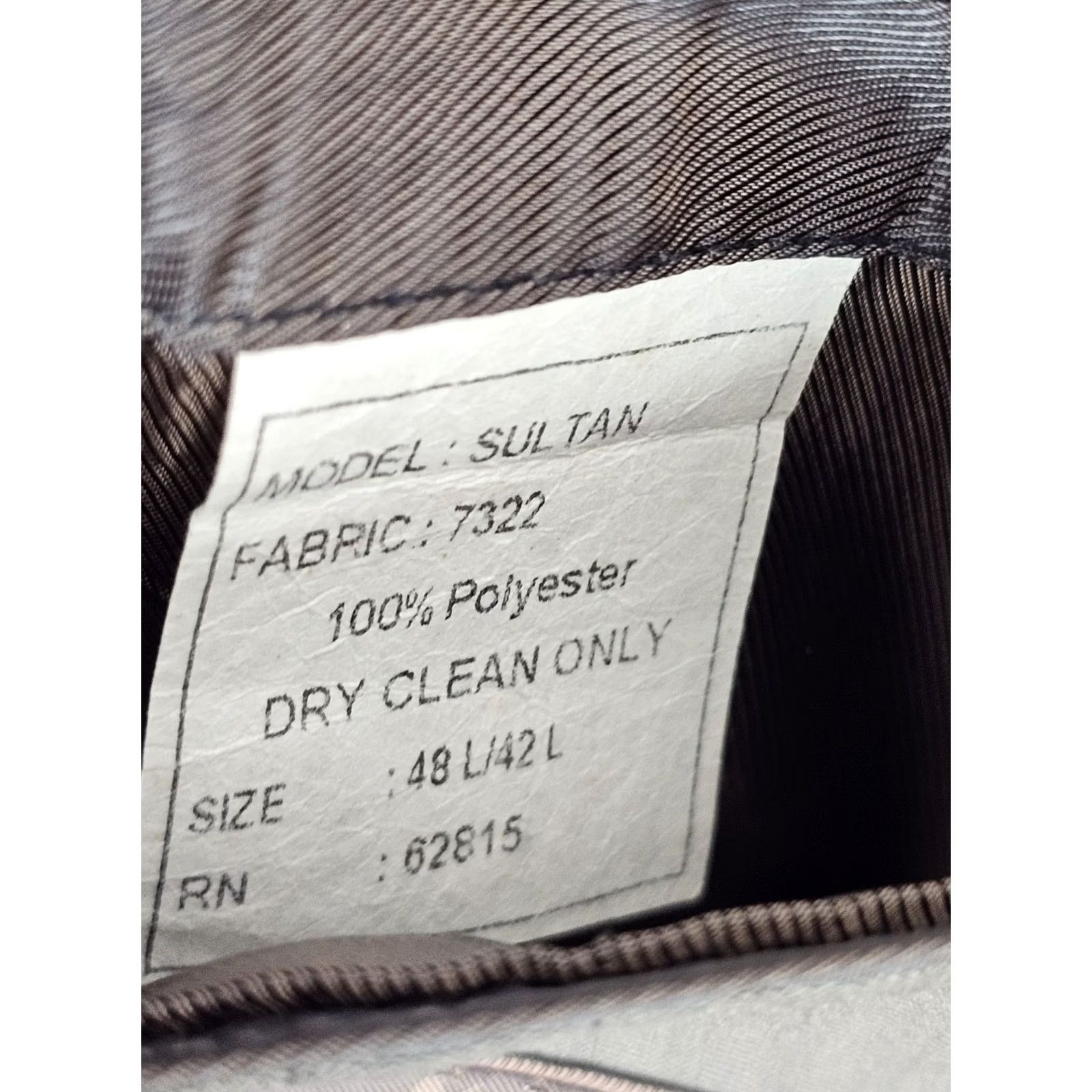 Vintage VINTAGE Steve Harvey Celebrity Edition Sultan Suit Men 48L / 42L Brown 2 Piece Inseam 29.5" | Navy? Size 48L - 6 Thumbnail