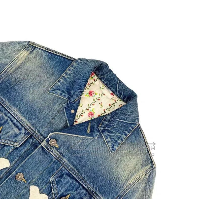 Gucci Gucci Mlb co-branded embroidered logo denim jacket Size S / US 4 / IT 40 - 3 Thumbnail