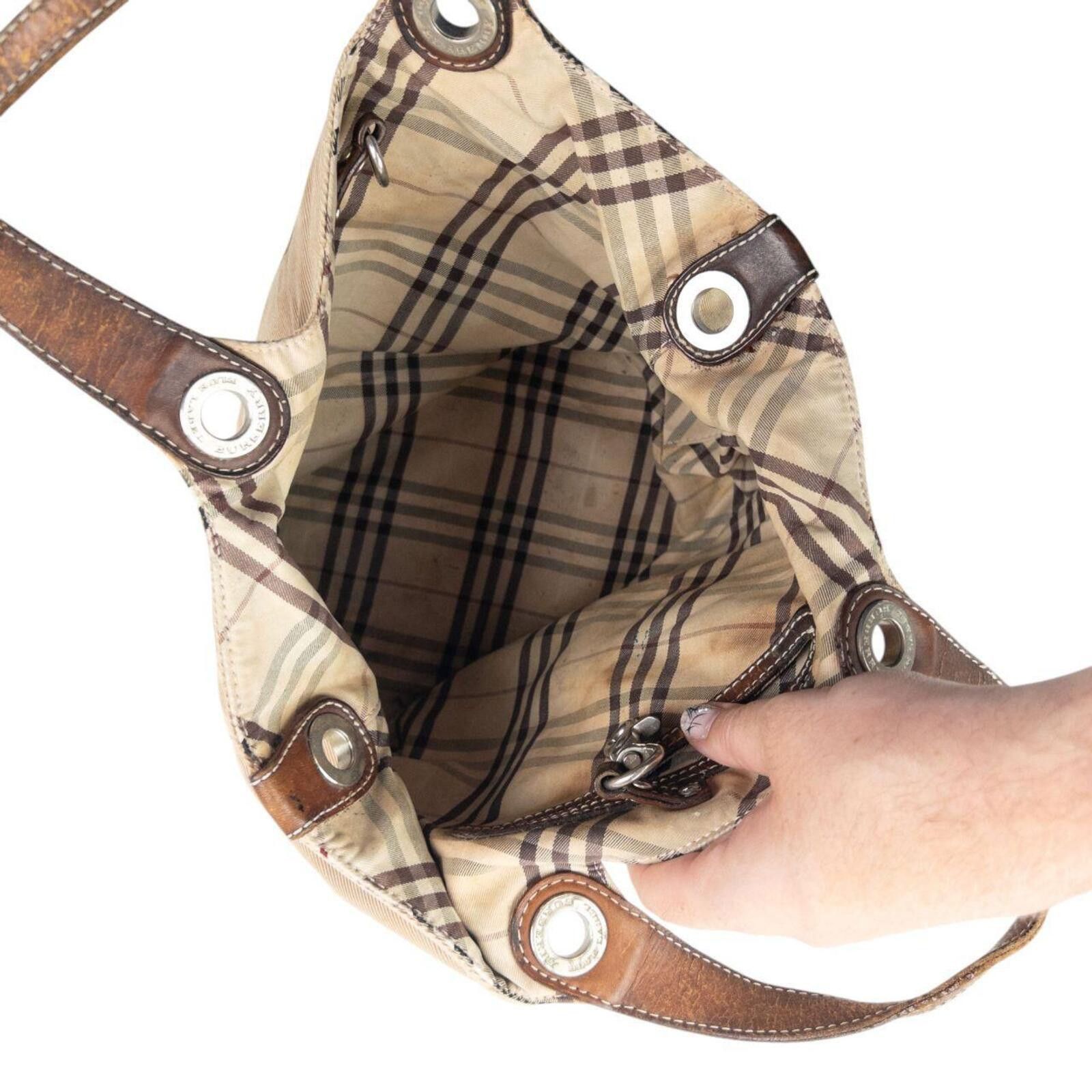 Burberry Vintage Burberry Blue Label Nova Check Reversible Handbag Size ONE SIZE - 5 Thumbnail