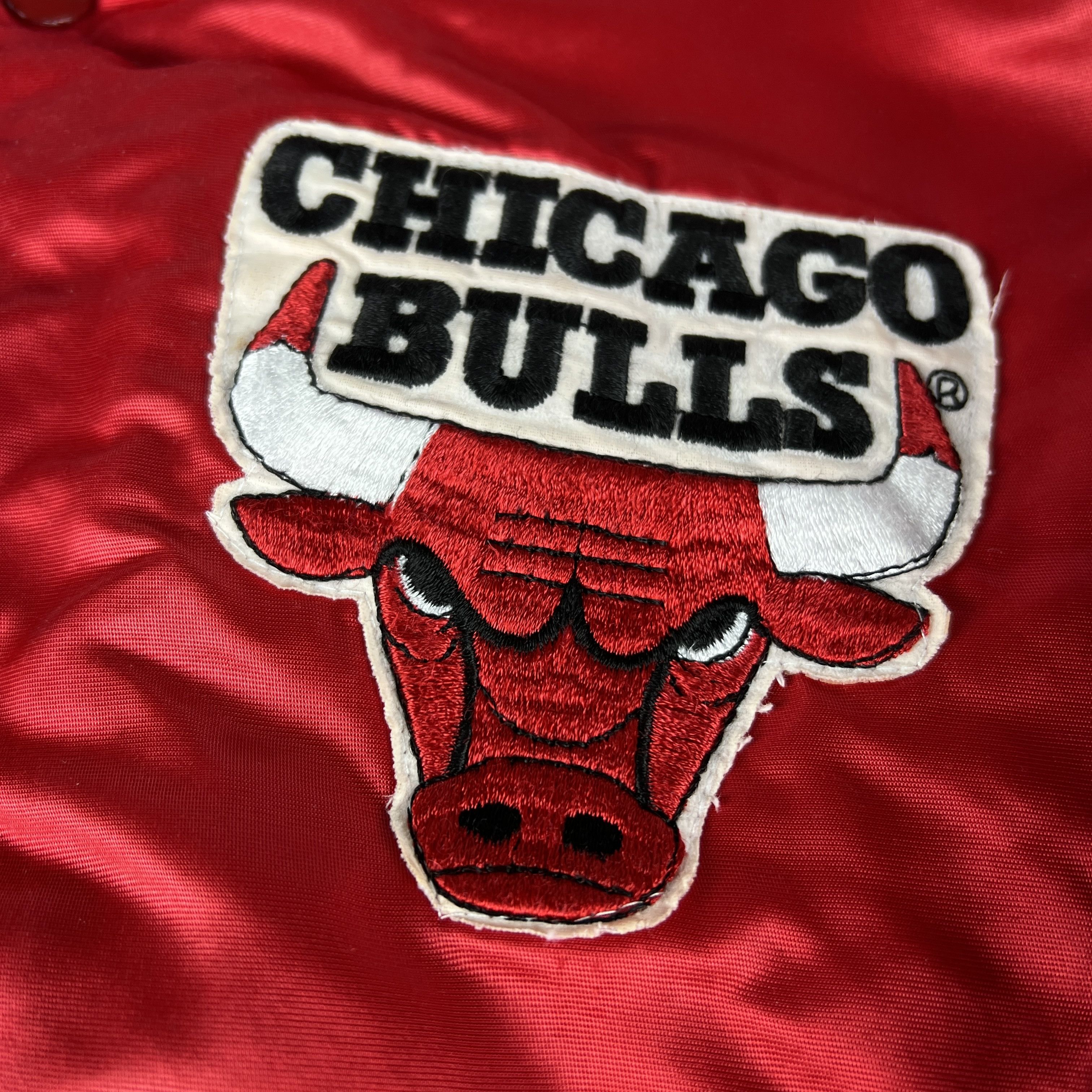 Chalk Line × NBA VTG 90s NBA Chicago Bulls Satin Jacket Snap Button Bomber Size US XL / EU 56 / 4 - 5 Thumbnail