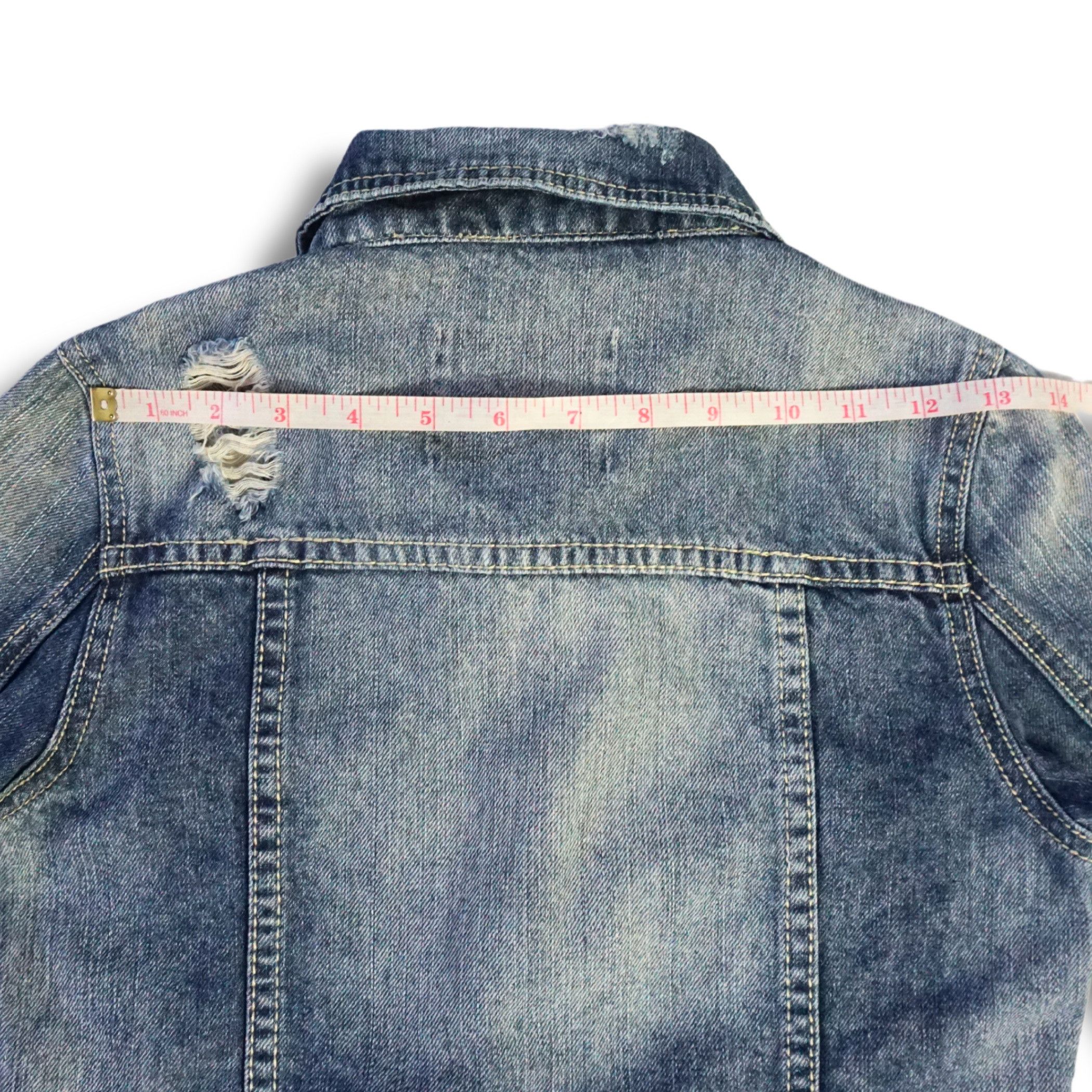 Japanese Brand GARULA Ripped & Distressed Women Denim Jacket Size XS / US 0-2 / IT 36-38 - 11 Thumbnail