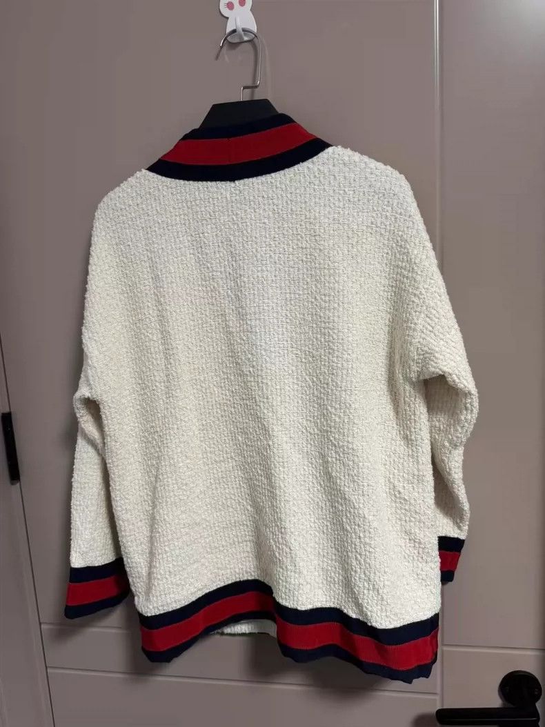 Gucci Gucci Heavy industry diamond buckle striped woven cardigan Size XS / US 0-2 / IT 36-38 - 2 Thumbnail
