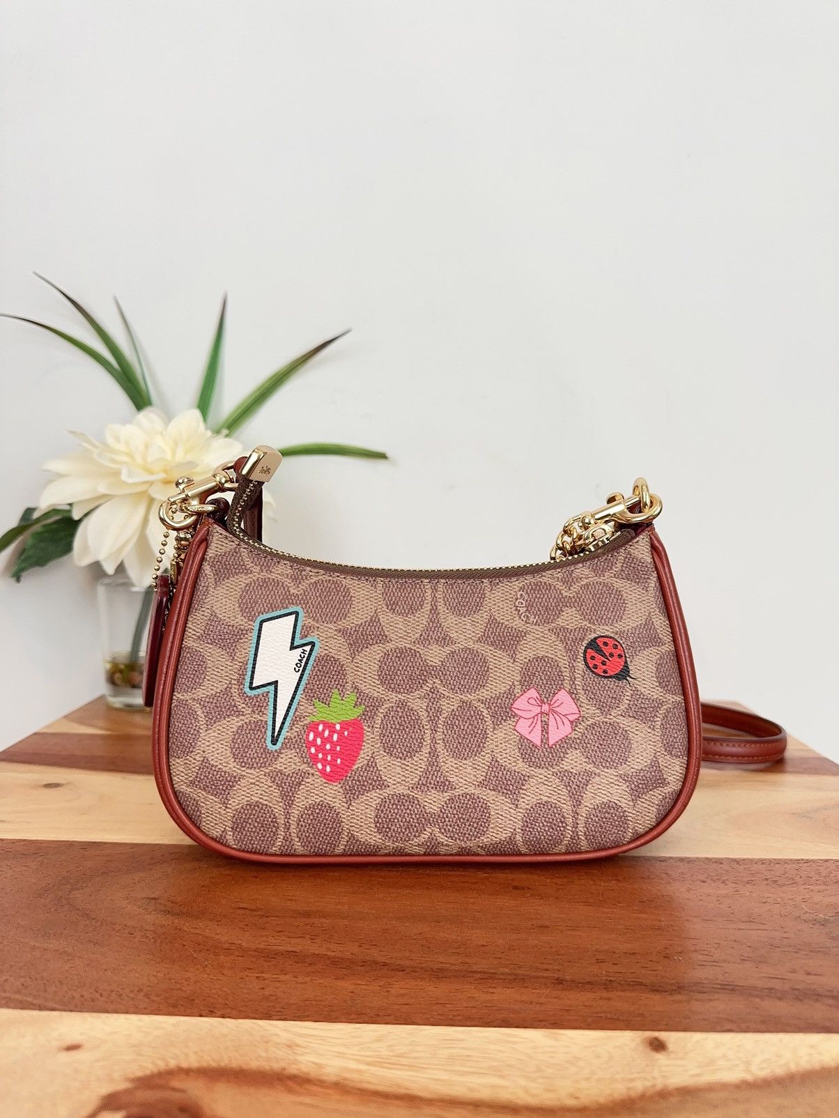 Coach NWT Coach Teri Mini Crossbody Bag With Sticker Print Size ONE SIZE - 4 Thumbnail