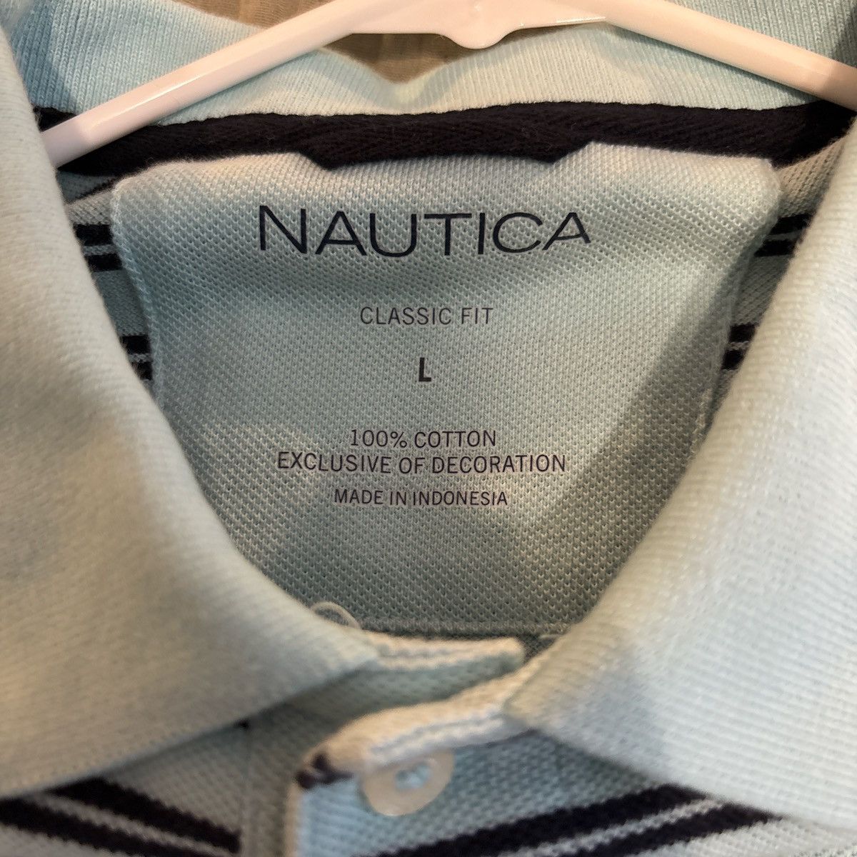Nautica Nautica striped polo shirt in blue and white Size US L / EU 52-54 / 3 - 2 Thumbnail