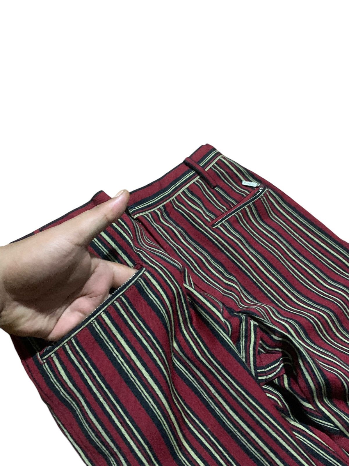 Marithe + Francois Girbaud Vintage Marithe Francois Girbaud striped flare pants Size 30" / US 8 / IT 44 - 9 Thumbnail
